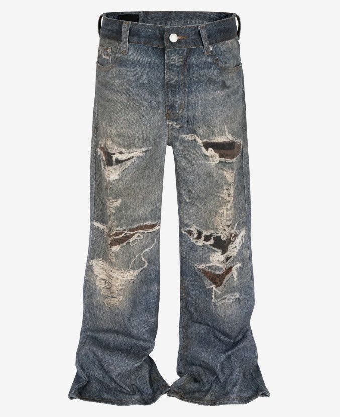Vintage Baggy Ripped Denim Size US 32 / EU 48 - 1 Thumbnail