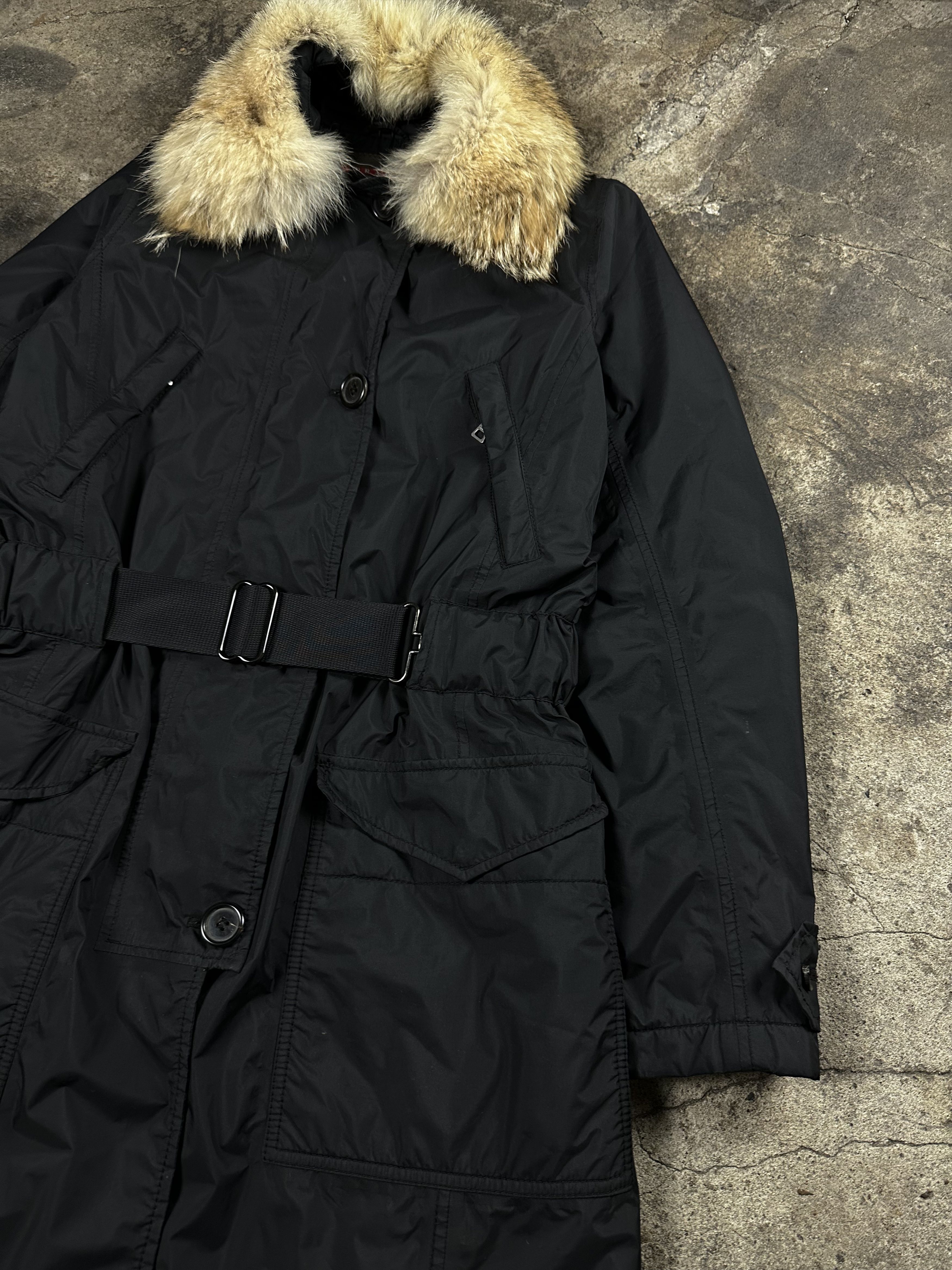 Prada 2000s Prada Fur Gore-tex Archive Vintage Nylon Coat Size L / US 10 / IT 46 - 3 Thumbnail