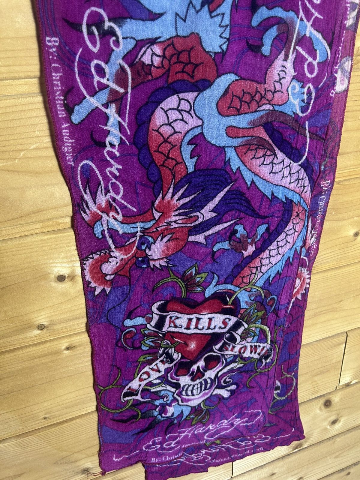 Ed Hardy Ed Hardy graphics scarf Size ONE SIZE - 7 Thumbnail