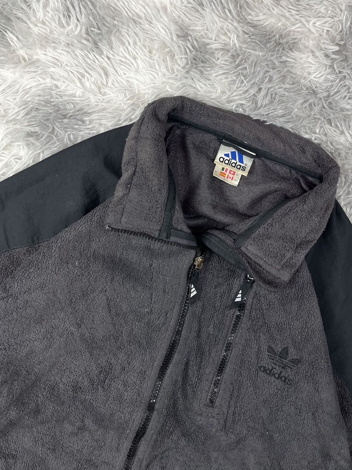 Adidas Vintage Adidas Big Logo Full Zip Jacket Size US L / EU 52-54 / 3 - 5 Thumbnail