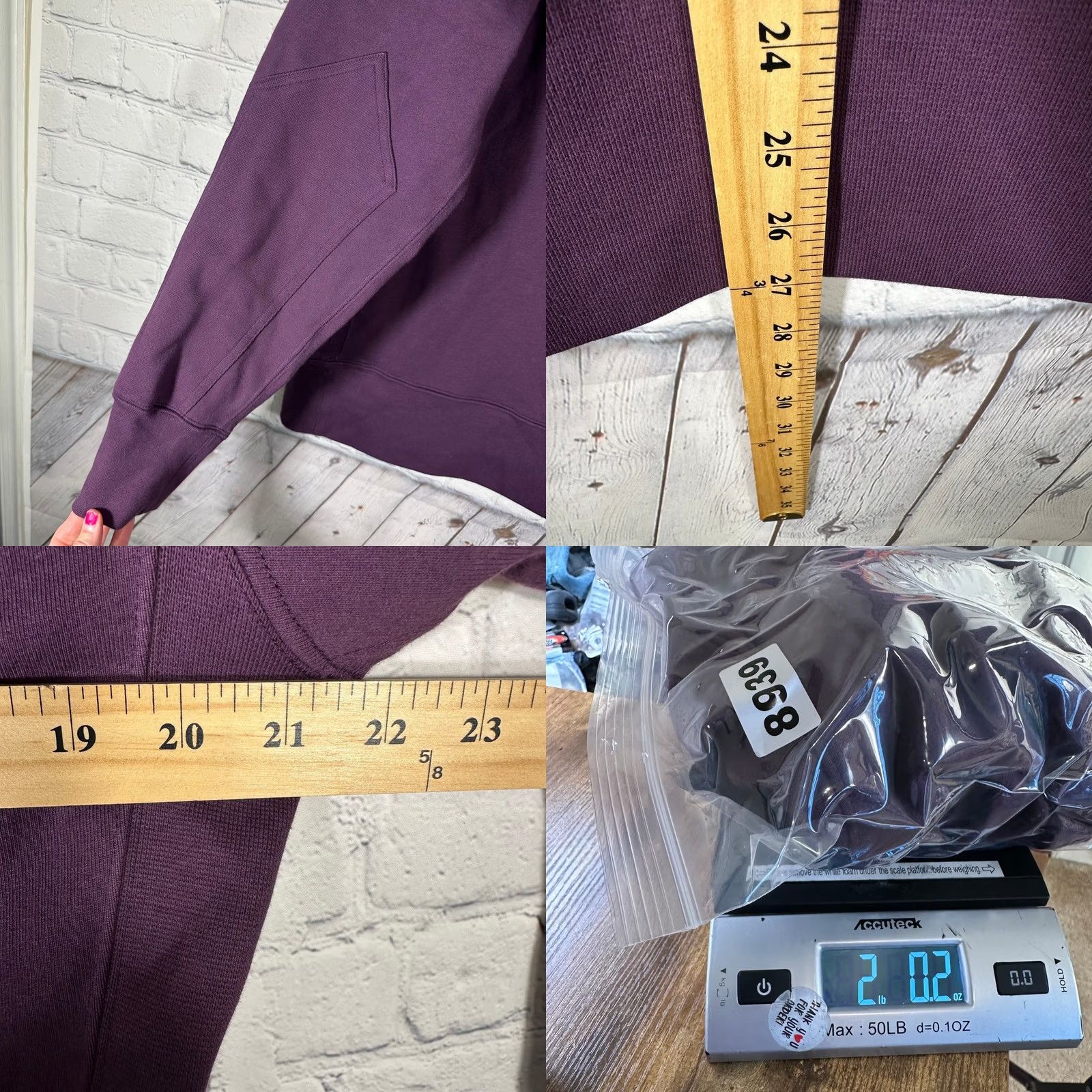 Vintage American Giant Hoodie Mens Small Purple Classic Pullover Cotton Made in USA NWOT Size US S / EU 44-46 / 1 - 8 Thumbnail