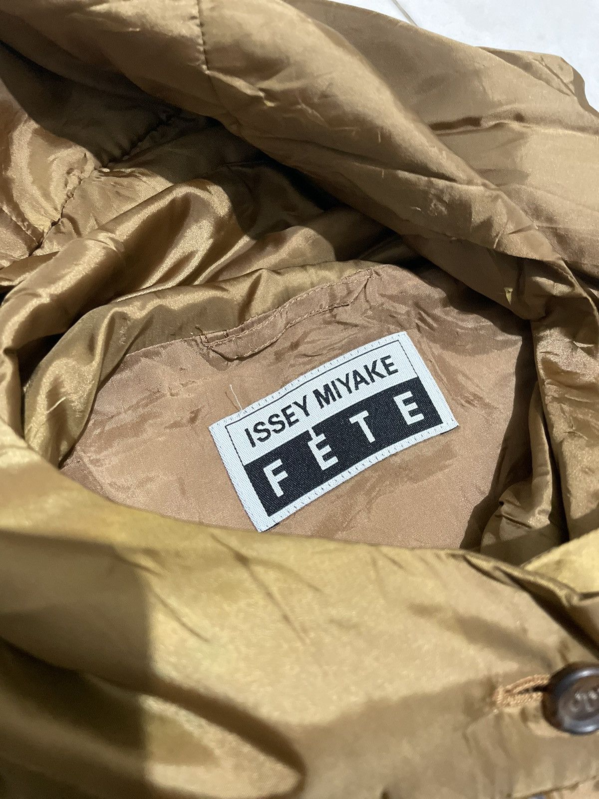 Issey Miyake Issey Miyake Fete Coat Gold Jacket Size M / US 6-8 / IT 42-44 - 3 Thumbnail