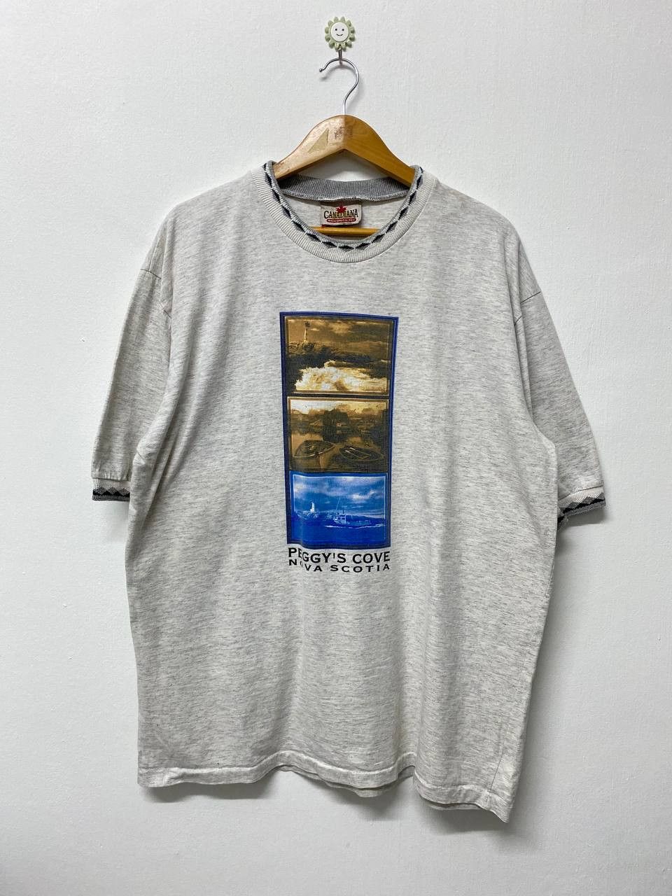 Vintage vintage 90s canadania peegys cove ringer tee nice design Size US XXL / EU 58 / 5 - 1 Thumbnail