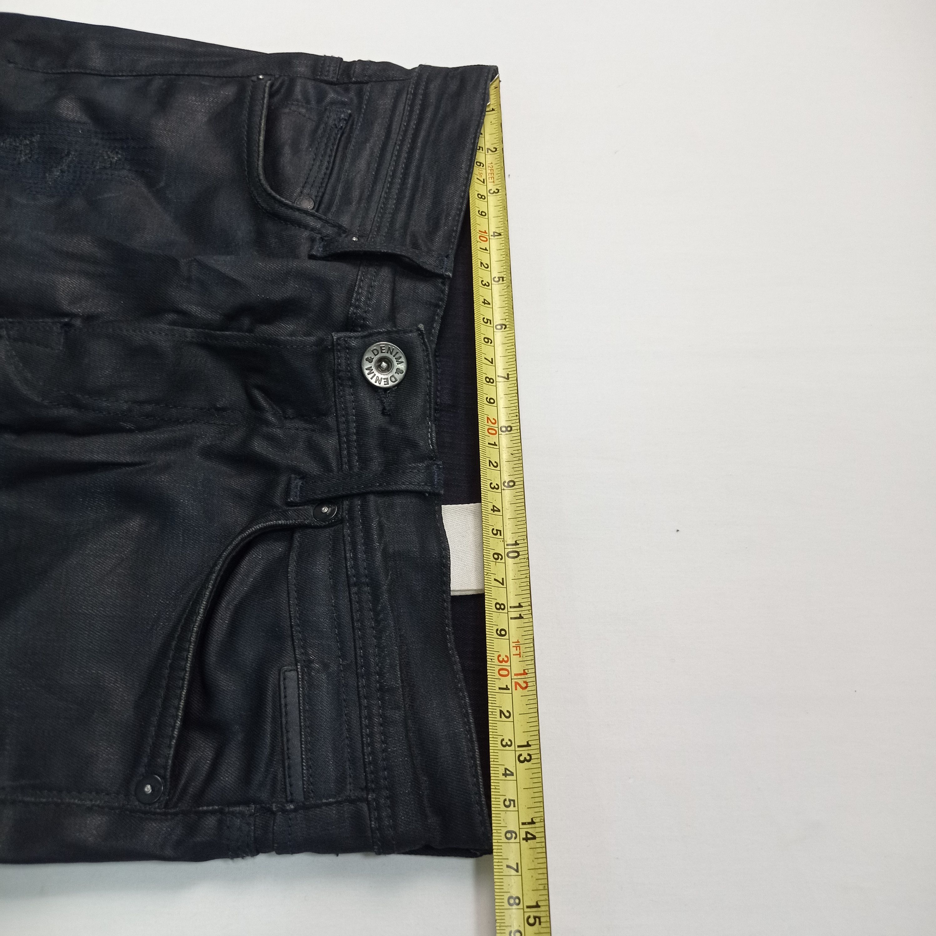 H&M 🔥H&M X & Jeans Skinny Super Black Distressed Pants Size 28" / US 6 / IT 42 - 23 Thumbnail