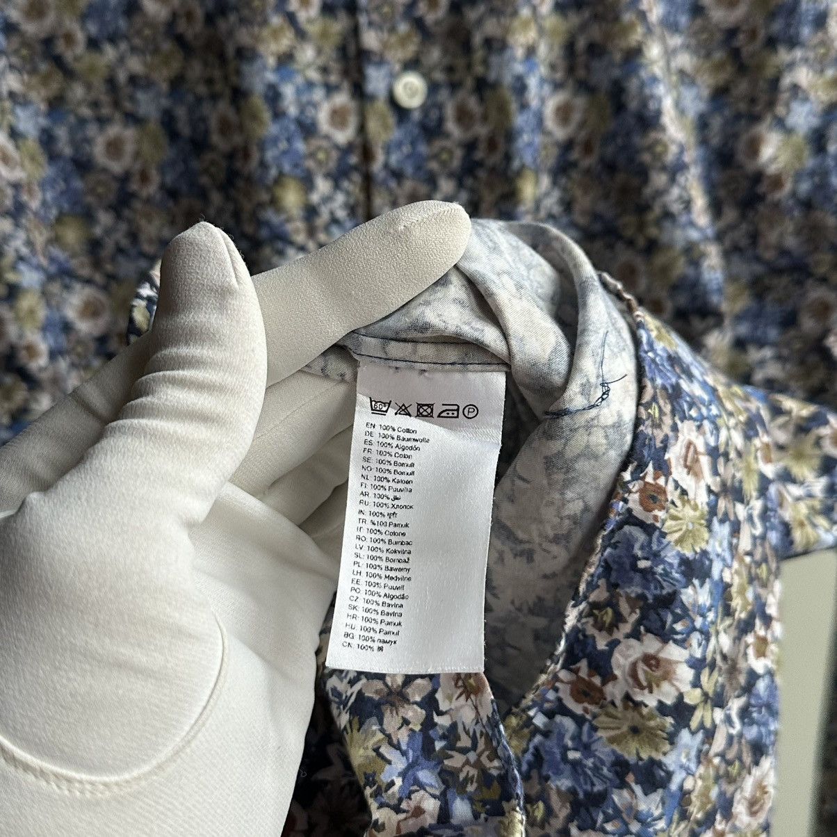 Eton ETON Allover Floral Slim Shirt Size M Size US M / EU 48-50 / 2 - 13 Thumbnail