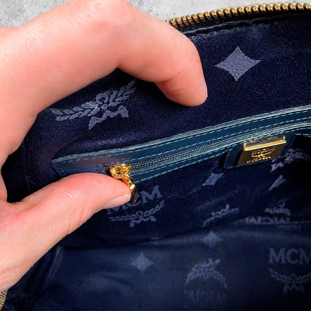 MCM MCM Bag Luxury Patent Monogram Satchel Boston Bag Glossy Size ONE SIZE - 11 Thumbnail