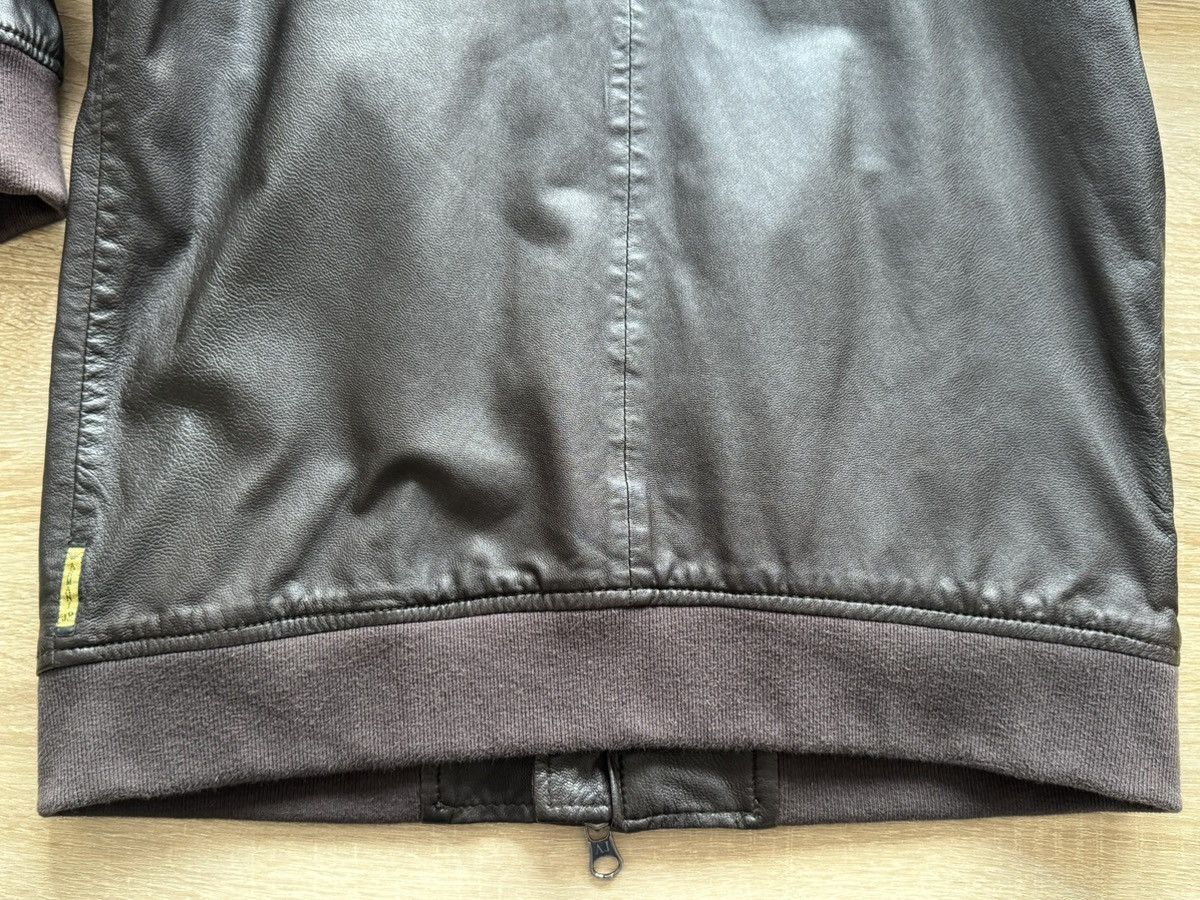 Other Armani Jeans Leather Blouson Jacket 100% Sheep Leather Zip Size US M / EU 48-50 / 2 - 6 Thumbnail