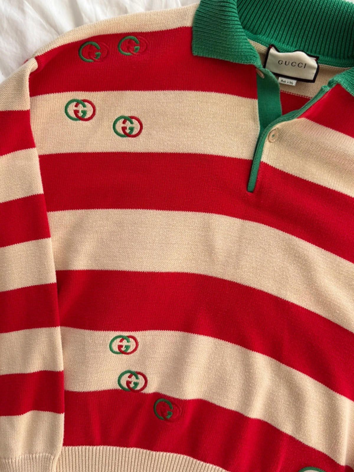 Gucci Gucci striped knit polo jumper Size XL / US 12-14 / IT 48-50 - 6 Thumbnail