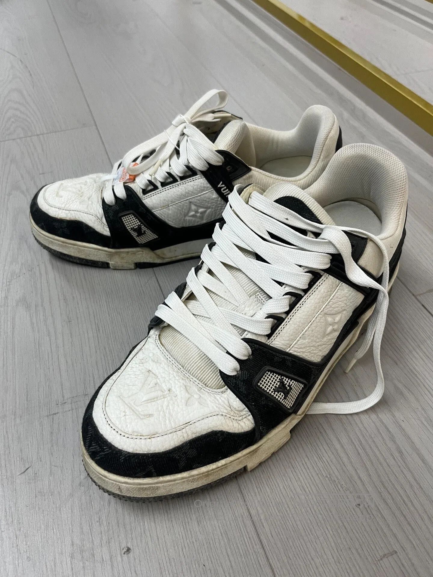 Louis Vuitton LV Trainer Black White Panda Sneakers. Size US 7.5 / EU 40-41 - 1 Thumbnail