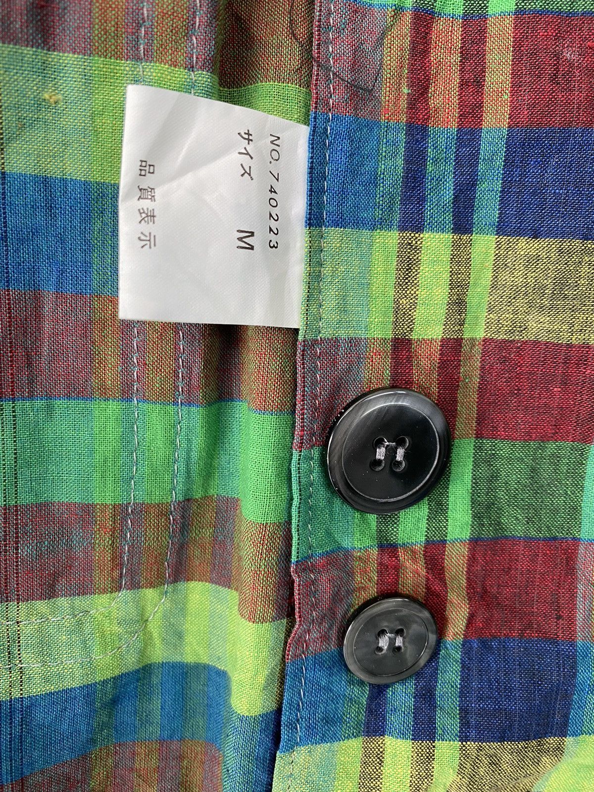 If Six Was Nine BRITISH WEST INDIES 5th Street Madras Cardigan Size US M / EU 48-50 / 2 - 15 Thumbnail