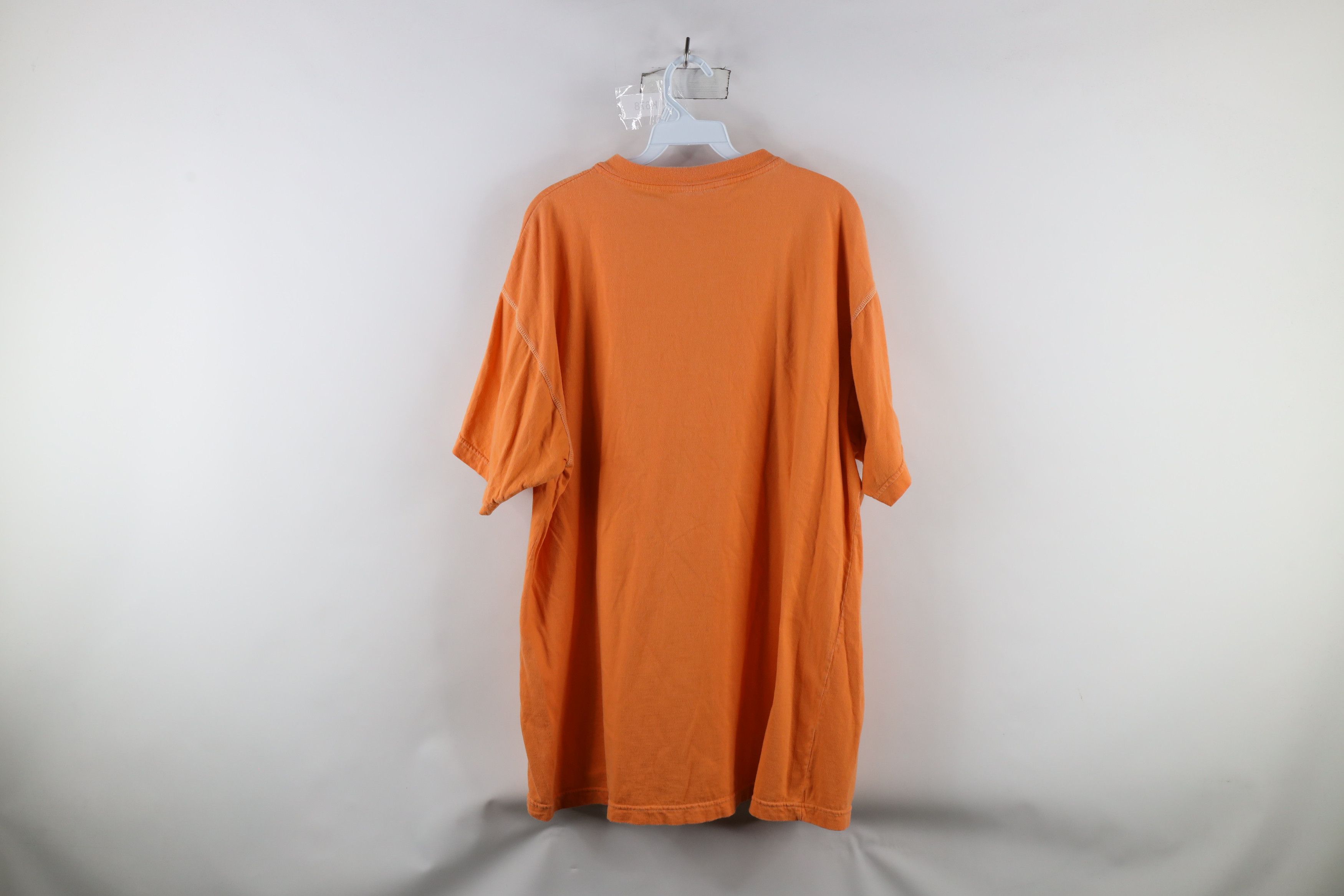 Vintage Vintage 90s Streetwear Short Sleeve Henley T-Shirt Orange Size US XL / EU 56 / 4 - 7 Thumbnail