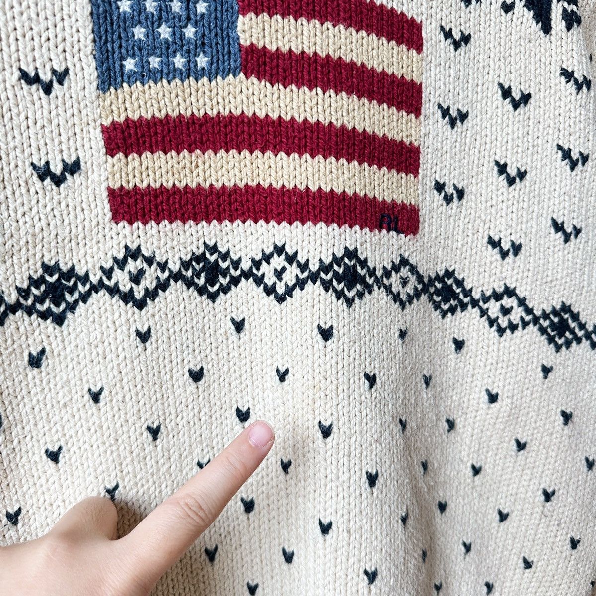 Polo Ralph Lauren ❄️🇺🇸Vintage 90s Ralph Lauren Polo Sportswoman USA Flag 🇺🇸❄️ Size L / US 10 / IT 46 - 12 Thumbnail