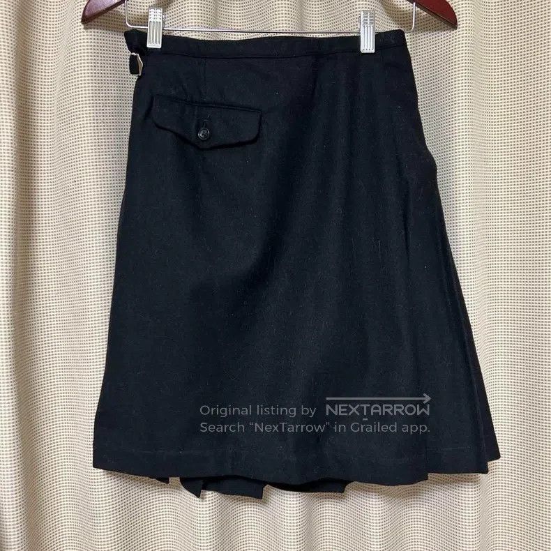 Other Comme Des Garcons size S Ladies' Skirt Apron Style Woolen Size 23" - 3 Thumbnail