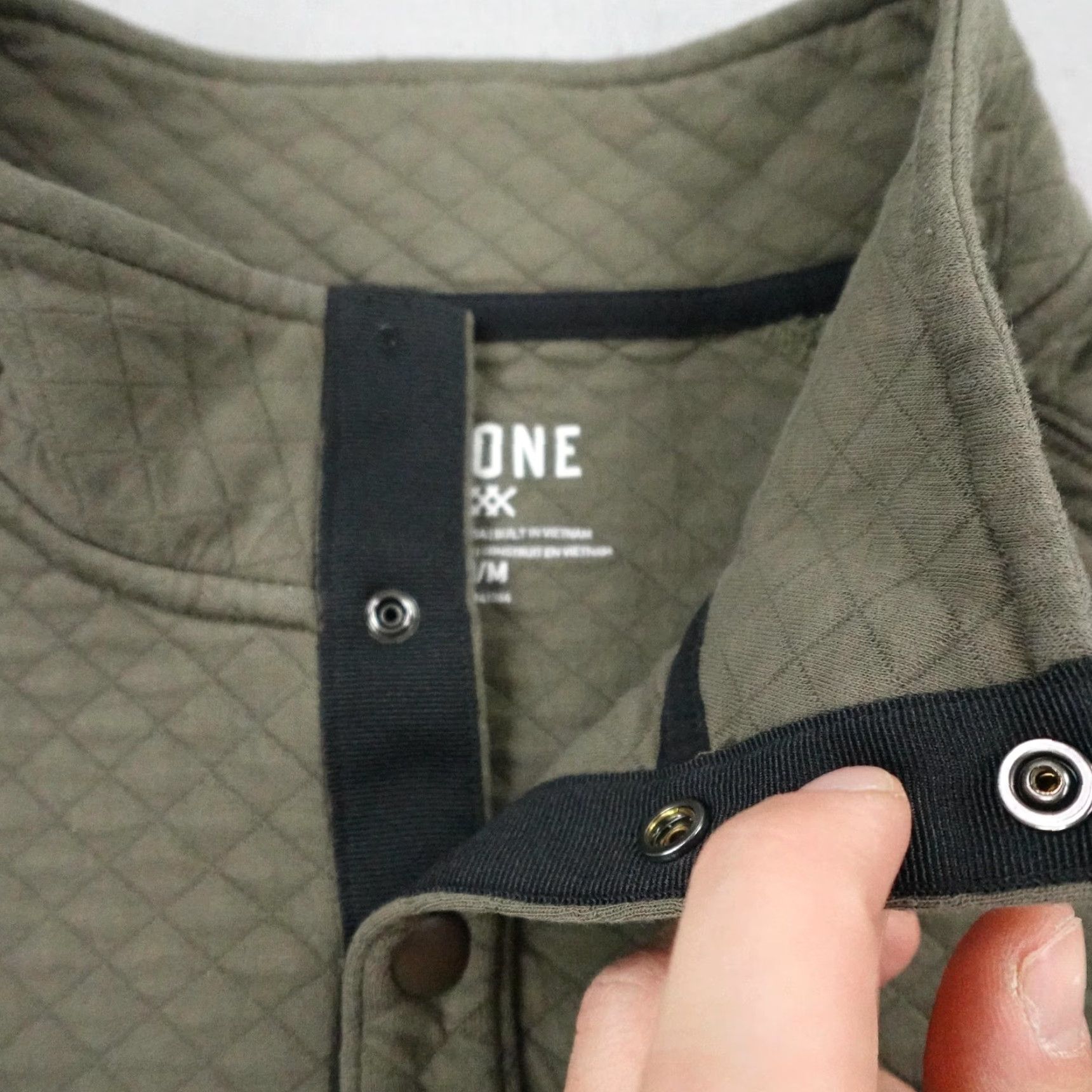 Rhone Rhone Sweater Mens Medium Green Gramercy Weekender Pullover Quilted Snap Up Size US M / EU 48-50 / 2 - 4 Thumbnail