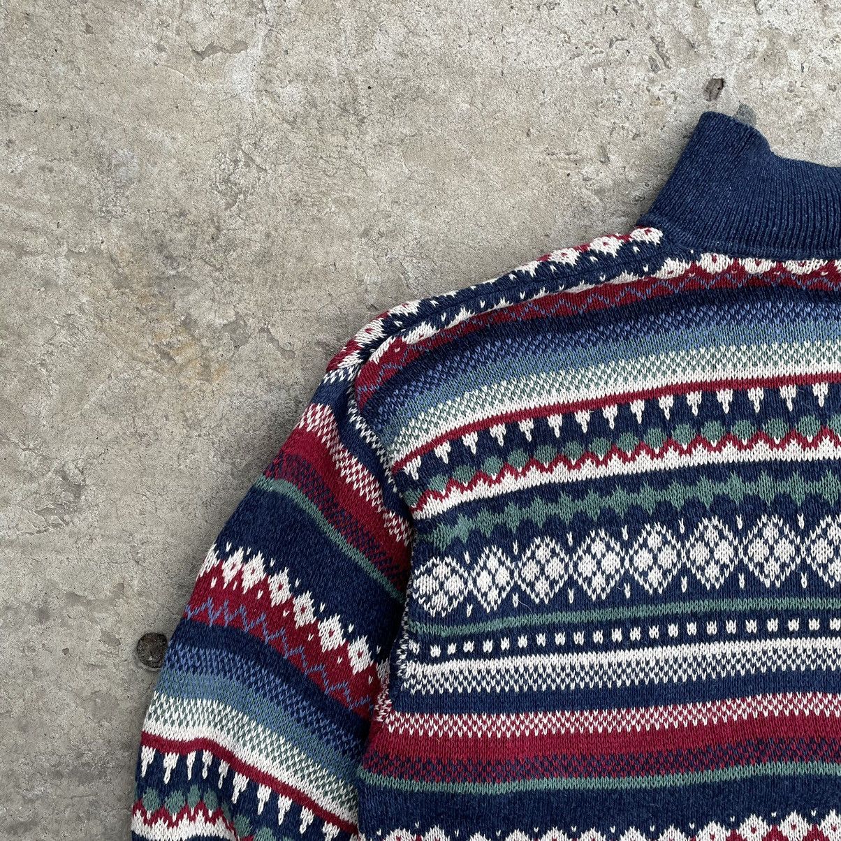 Vintage Vintage Knit Sweater Zip 1/4 Abstract Logo Norway Style USA Size US XL / EU 56 / 4 - 10 Thumbnail