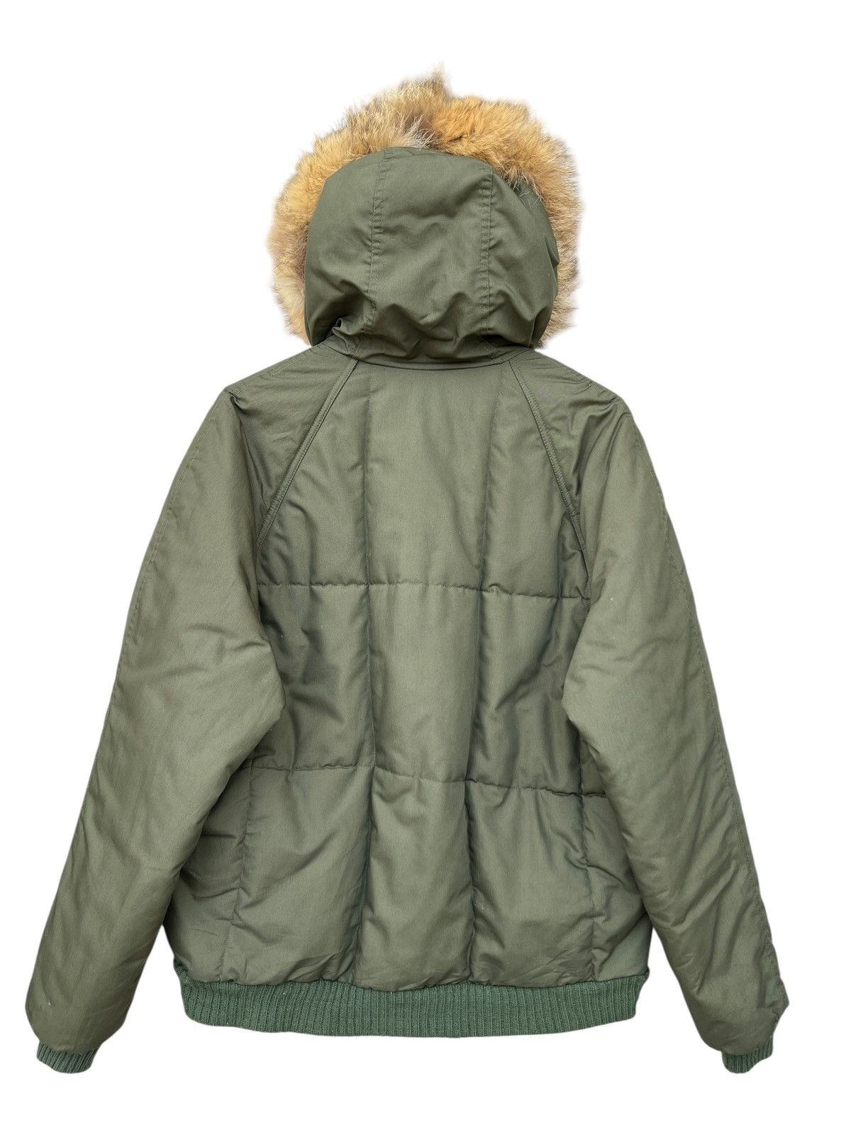 JCPenney Vintage JCPenny Puffer Fur Green Hooded Jacket Size US L / EU 52-54 / 3 - 2 Thumbnail