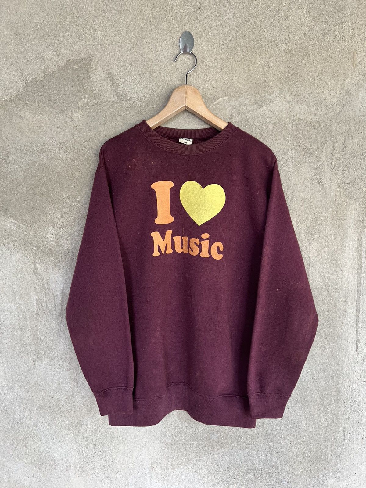 Other Vintage I love Music Sweatshirt Size US M / EU 48-50 / 2 - 2 Thumbnail