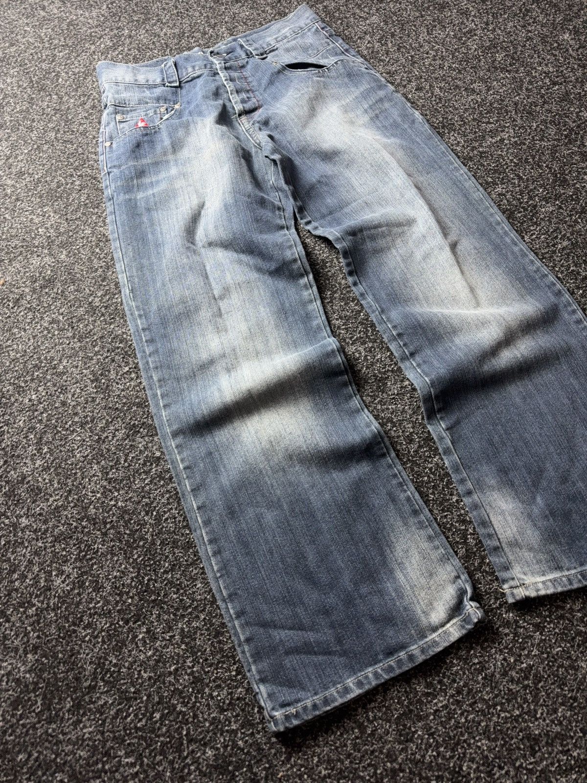 Le Coq Sportif Vintage Retro 00s Le Coq Sportif Straight Jeans Y2K Denim Size US 31 - 2 Thumbnail