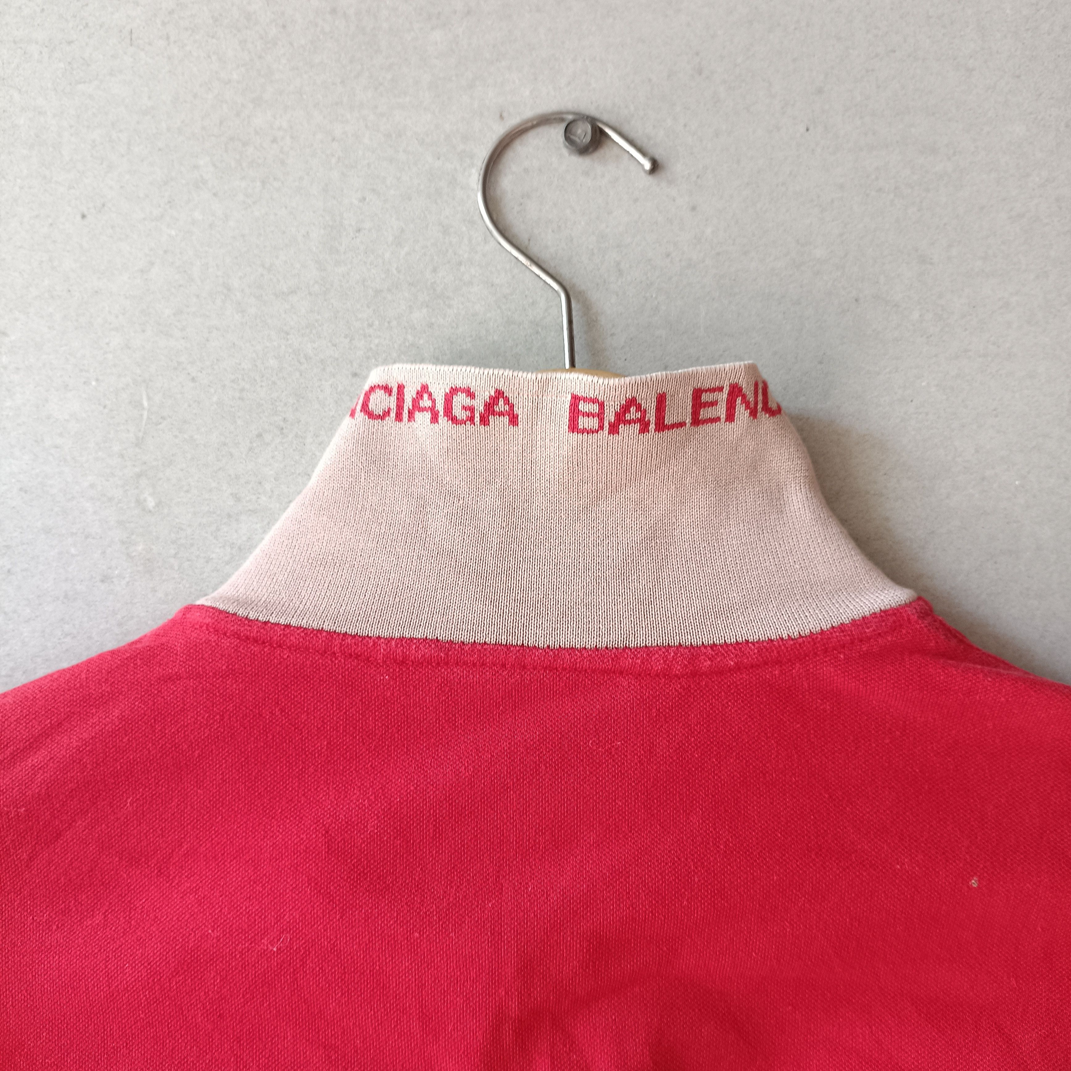 Balenciaga Vintage Balenciaga Ls Halfziper Big Script Size M / US 6-8 / IT 42-44 - 7 Thumbnail