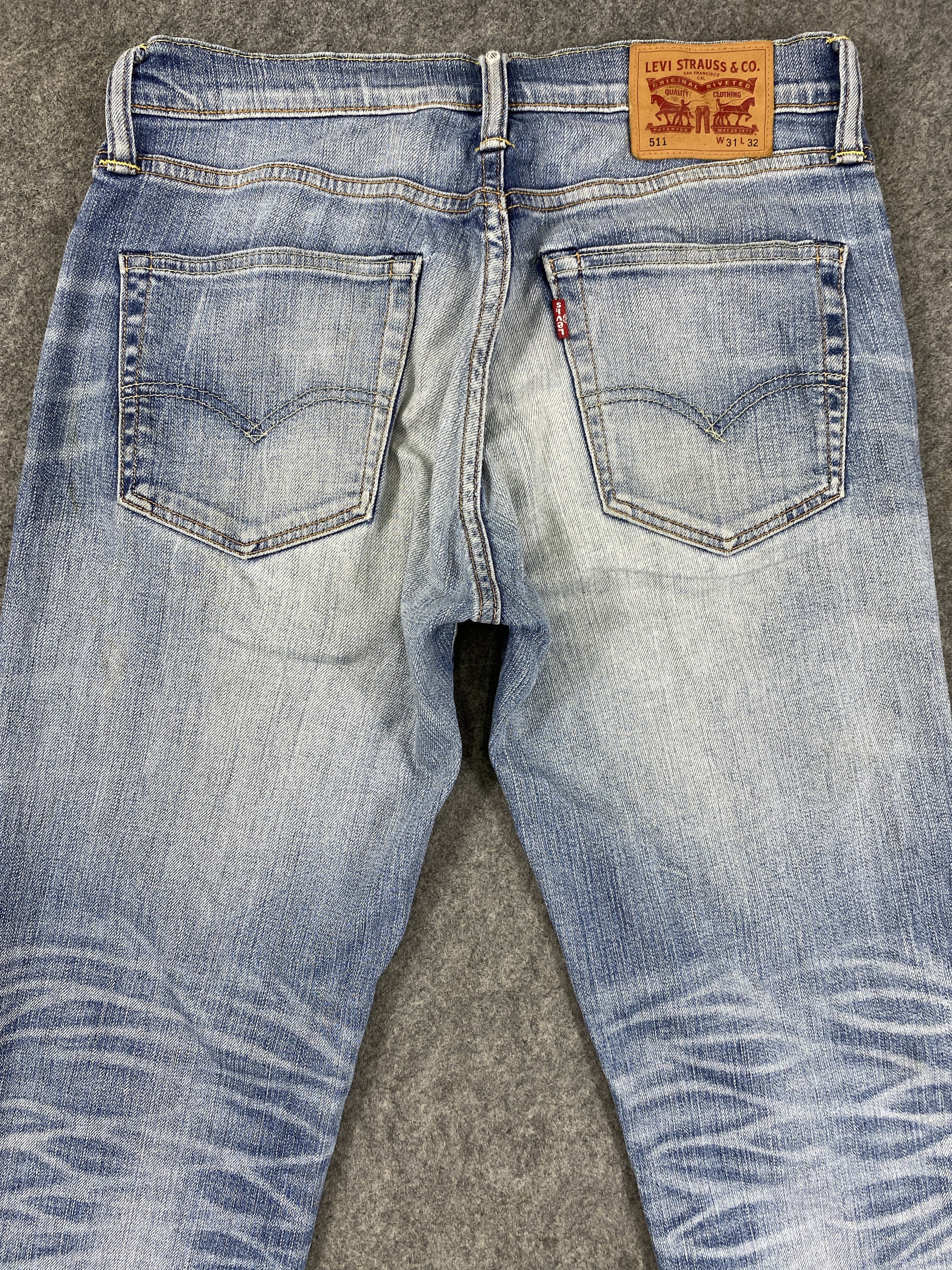 Levi's Light Blue Wash Vintage Levi's 511 31x32 Denim -JN2148 Size US 31 - 4 Thumbnail
