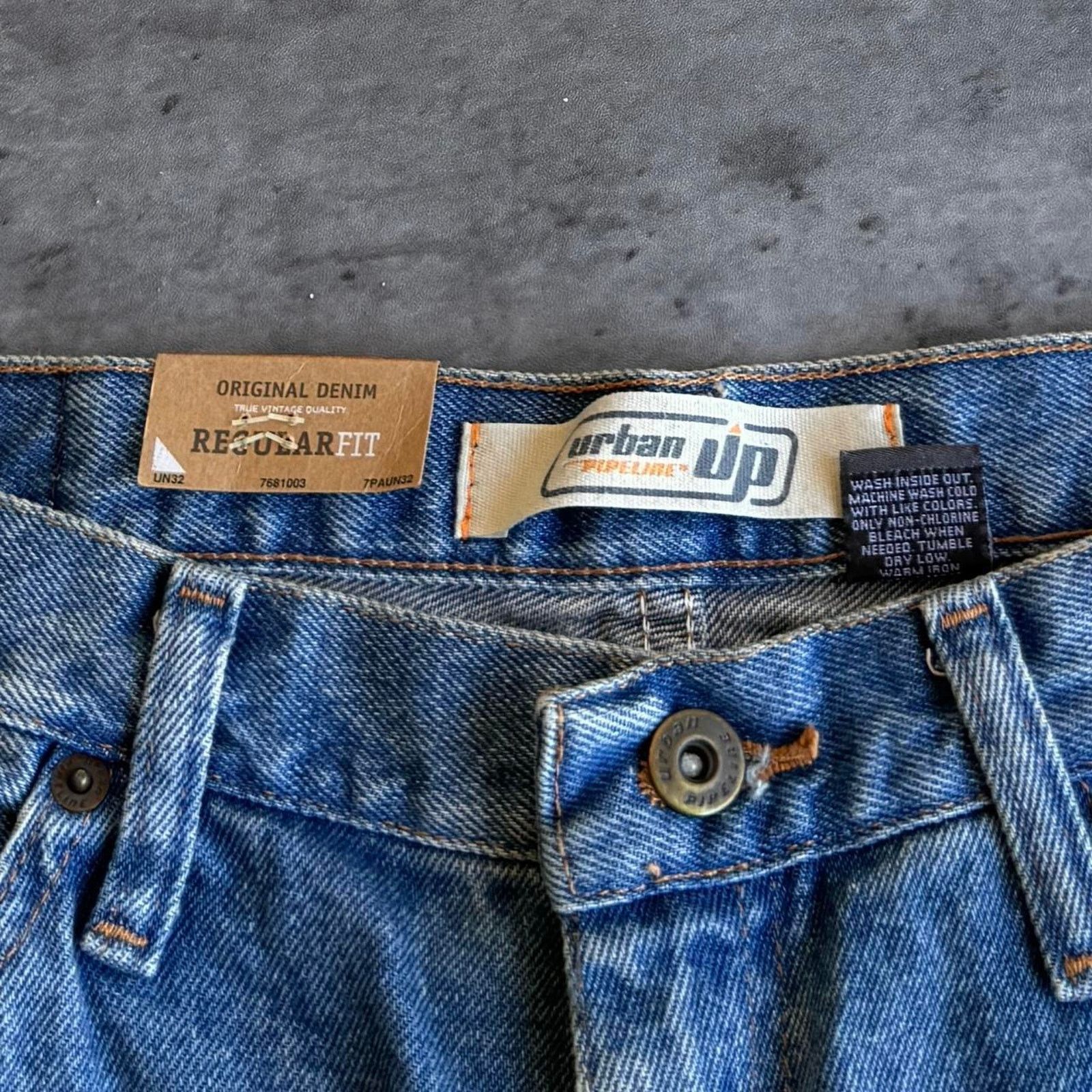 Urban Up × Vintage Brand New Urban Up Original Denim Essential Denim Jeans Size US 34 / EU 50 - 4 Thumbnail