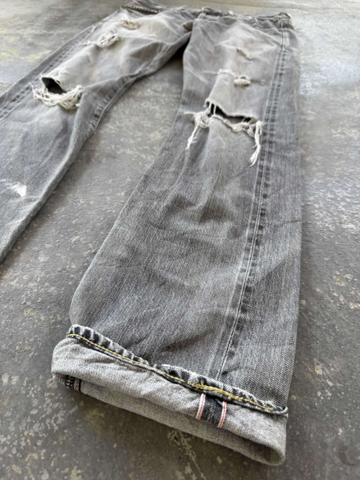 Hysteric Glamour × Japanese Brand Hysteric Glamour Selvedge Distressed Denim Jeans Size US 32 / EU 48 - 4 Thumbnail