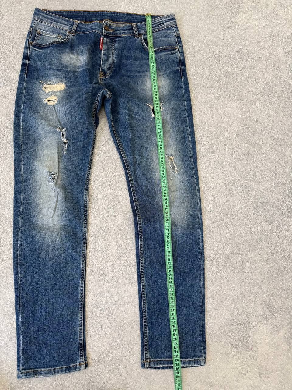 Dsquared2 Dsquared2 Distressed Drip Denim Jeans Y2K Size US 32 / EU 48 - 10 Thumbnail