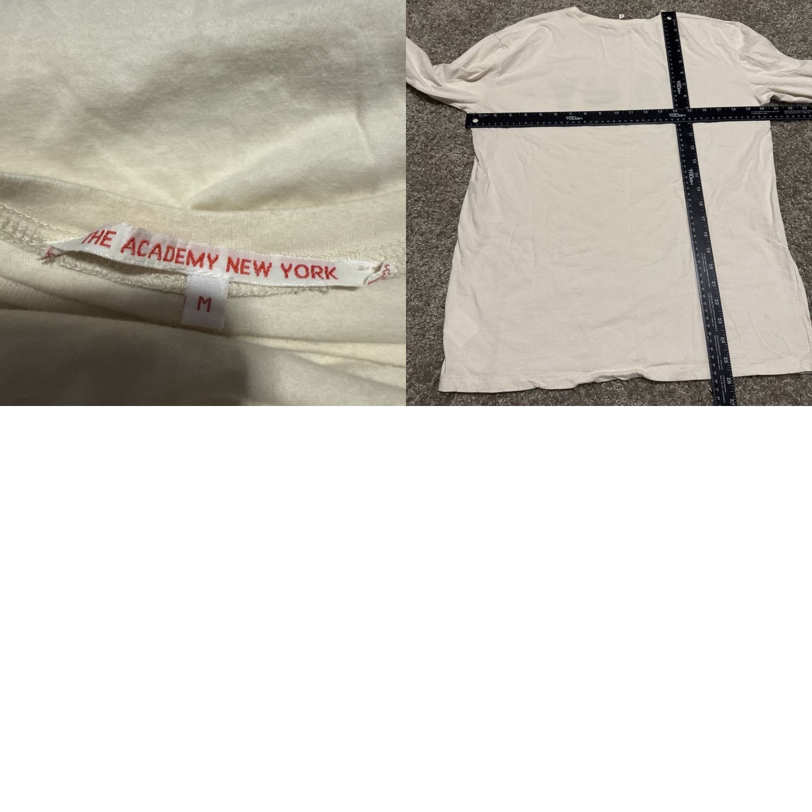 Vintage VINTAGE The Academy Brand T-Shirt Designer Men White M Medium Shirt Mens Size US M / EU 48-50 / 2 - 8 Thumbnail