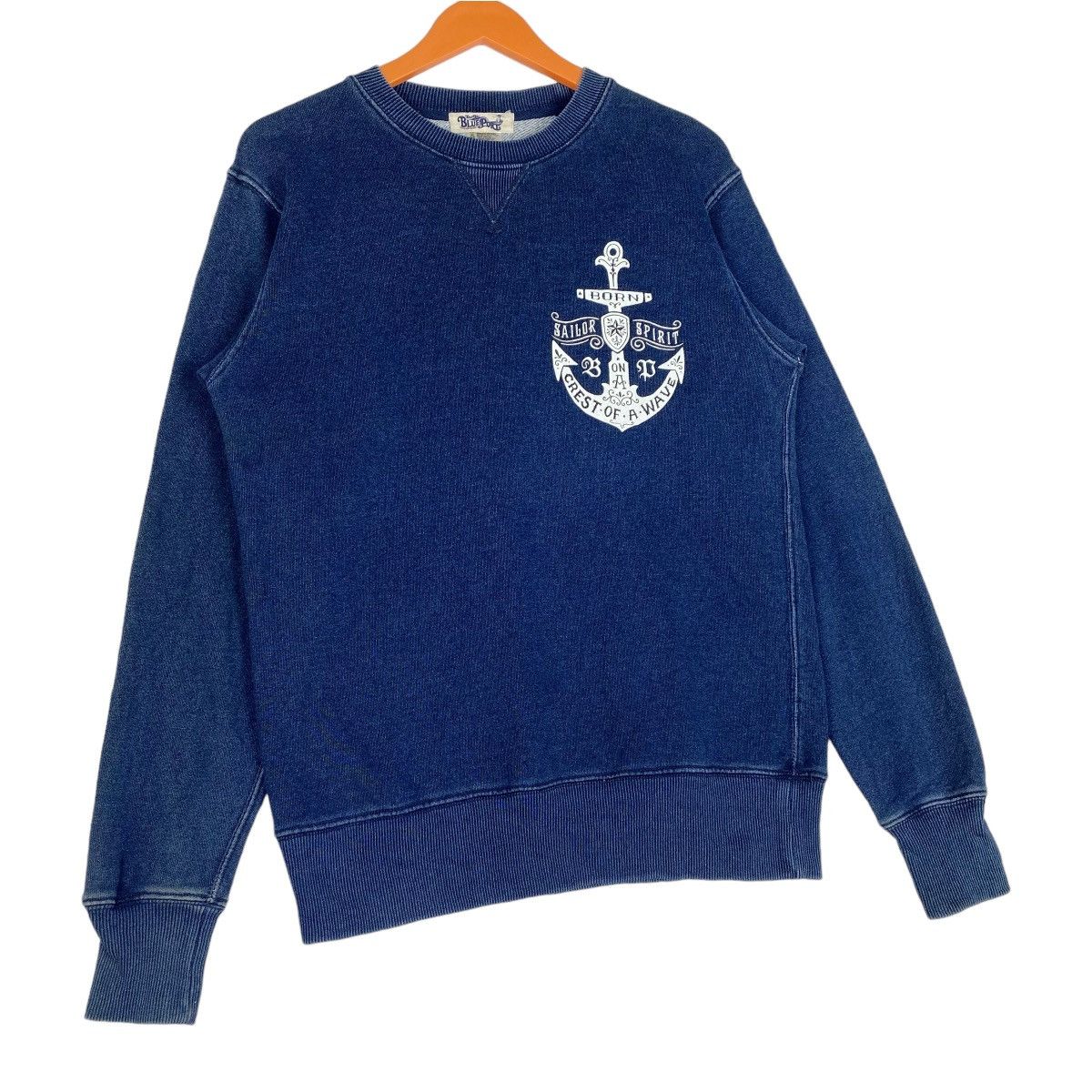 Designer × Vintage The Blue Port Sailor Spirit Sweatshirt Indigo Blue Pullover Size US M / EU 48-50 / 2 - 4 Thumbnail