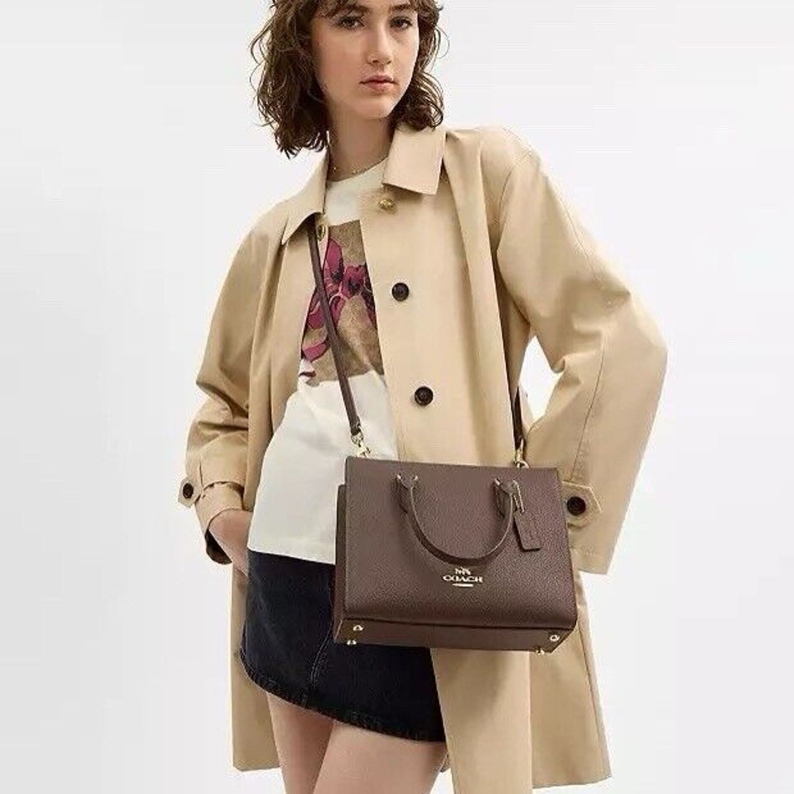 Coach NWT Coach Maggie Small Tote Bag Blocked CY668 Size ONE SIZE - 6 Thumbnail