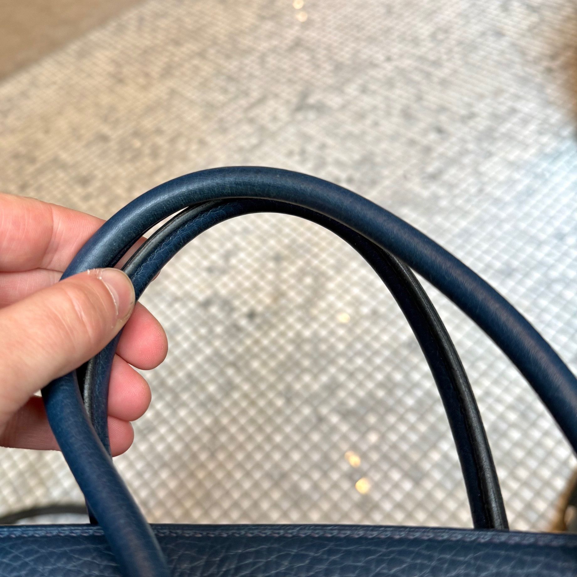 Hermes Hermès 2010 Bleu De Malte Clemence Leather Birkin 35 Bag Size ONE SIZE - 19 Thumbnail