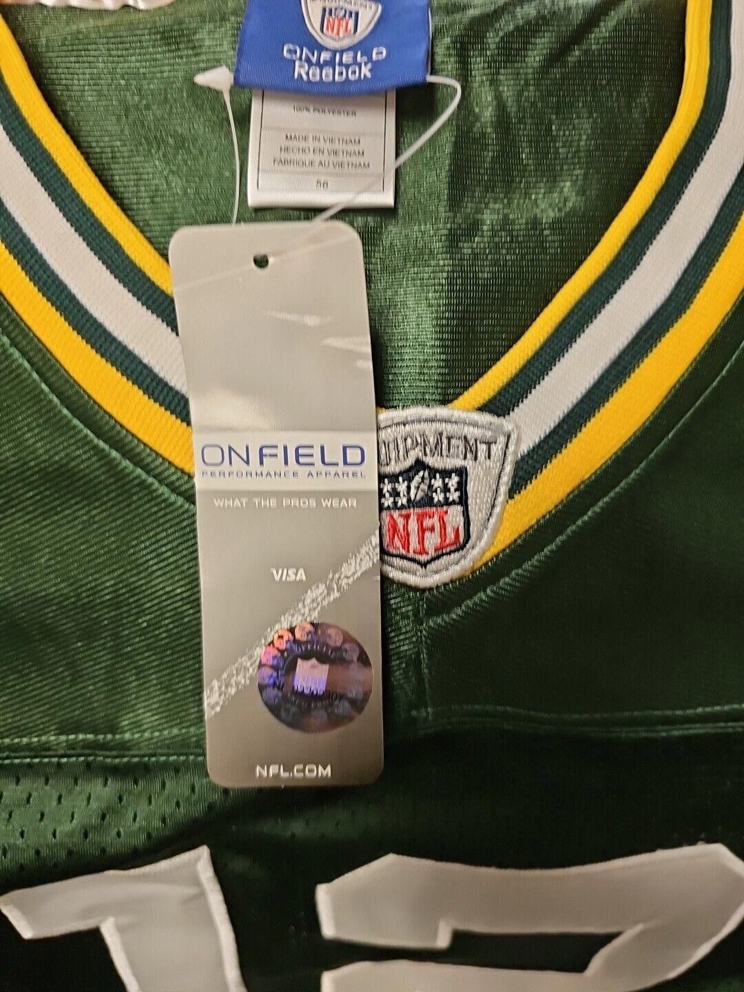 Reebok Reebok OnField Aaron Rodgers Sewn Packers #12 XL New W Tags Size ONE SIZE - 4 Thumbnail
