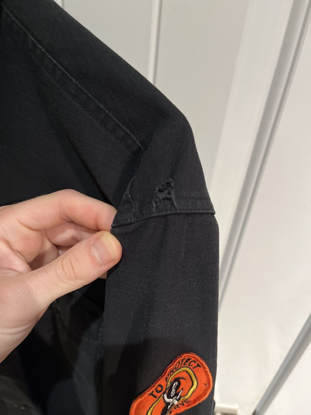 Supreme Supreme Army button up Size US L / EU 52-54 / 3 - 5 Thumbnail