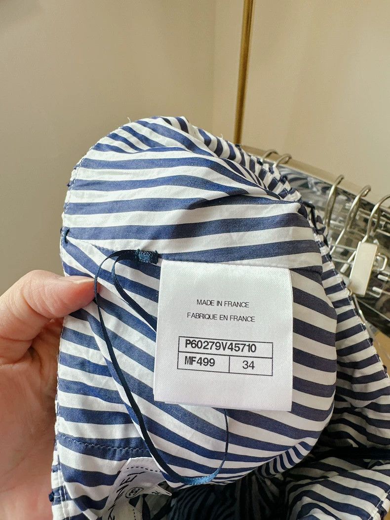 Chanel Chanel Striped short skirt Size 42" / US 20 - 4 Thumbnail