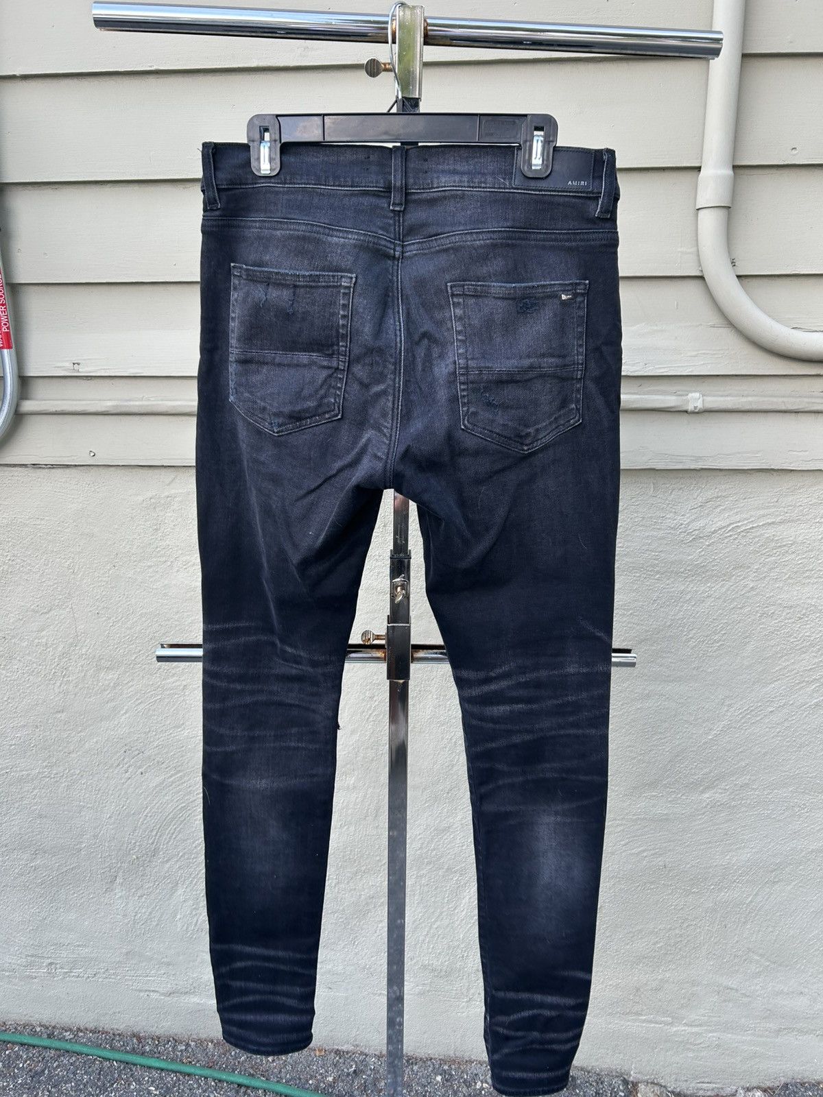 Amiri Amiri drip logo jeans black Size US 33 - 5 Thumbnail