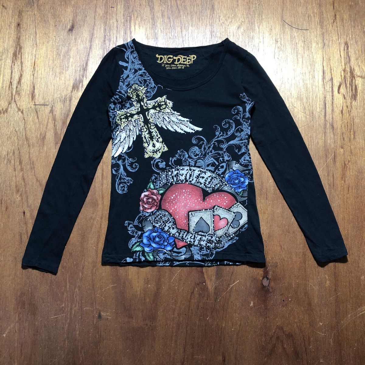 Japanese Brand × Seditionaries Inspired Ed Hardy Dig Deep Long Sleeves Tee Size S / US 4 / IT 40 - 2 Thumbnail