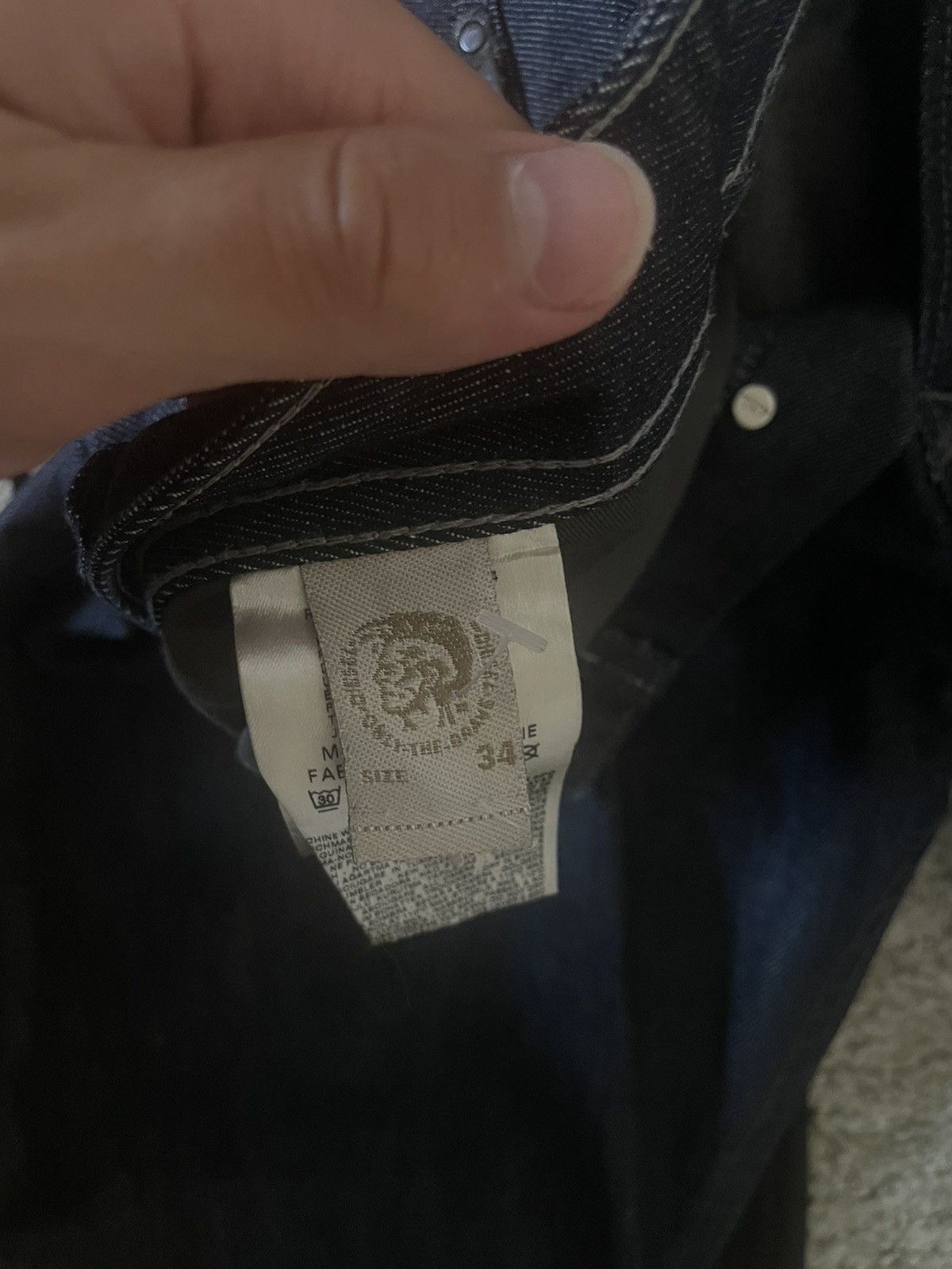 Diesel × Vintage VINTAGE NAVY DIESEL DENIM Size US 34 / EU 50 - 4 Thumbnail