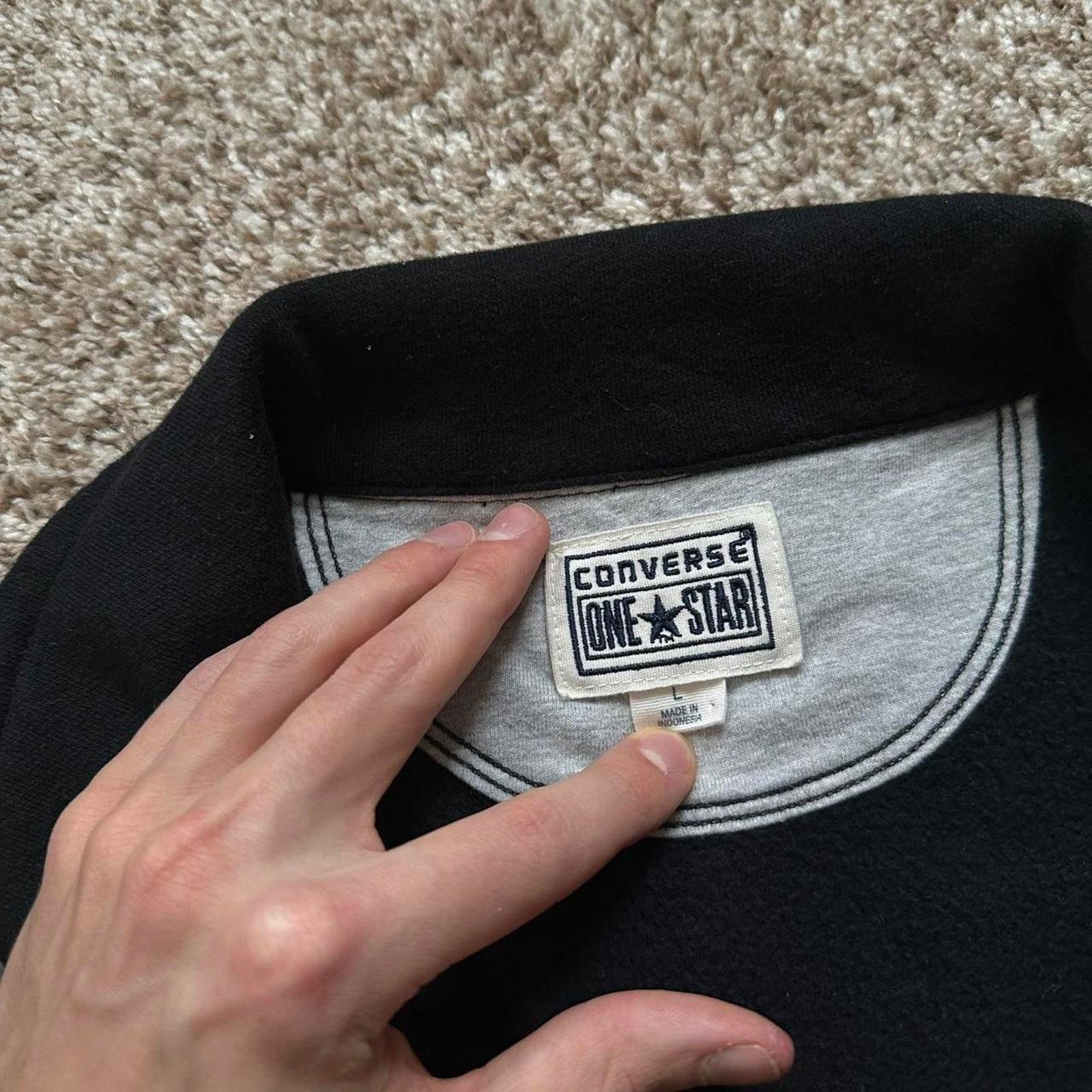 Converse × Vintage Vintage Y2K Asymmetric Black Zip Up Indie Converse Jacket Size L / US 10 / IT 46 - 6 Thumbnail