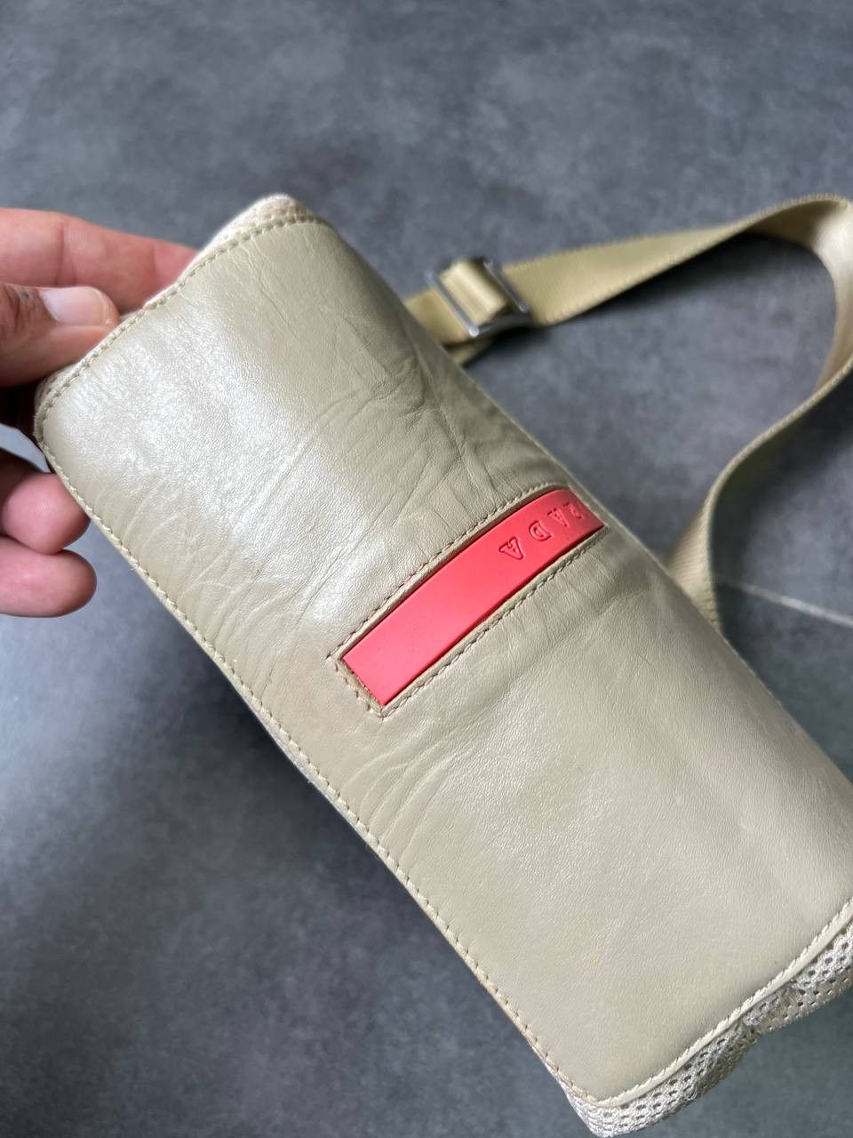 Prada Vintage 1999's Neoprene Prada Luna Rossa Red Tab Bag Size ONE SIZE - 3 Thumbnail