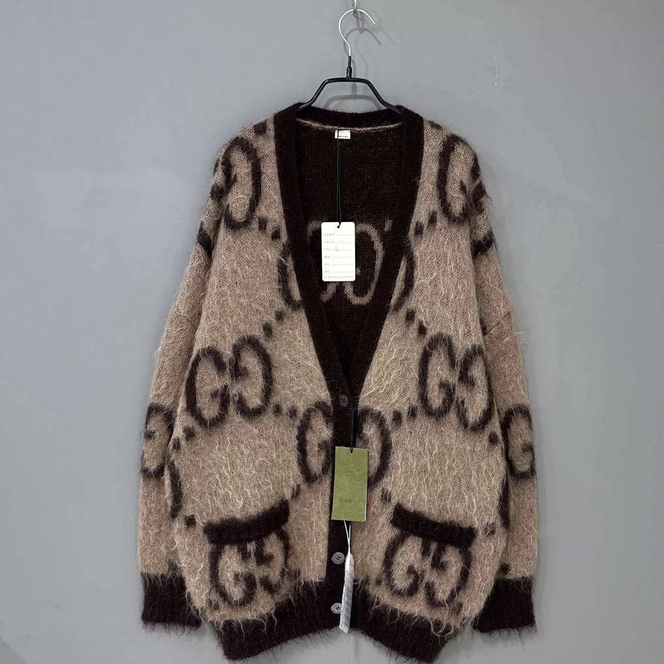 Gucci GUCCI caramel jacquard allover double-face card L Size L / US 10 / IT 46 - 4 Thumbnail