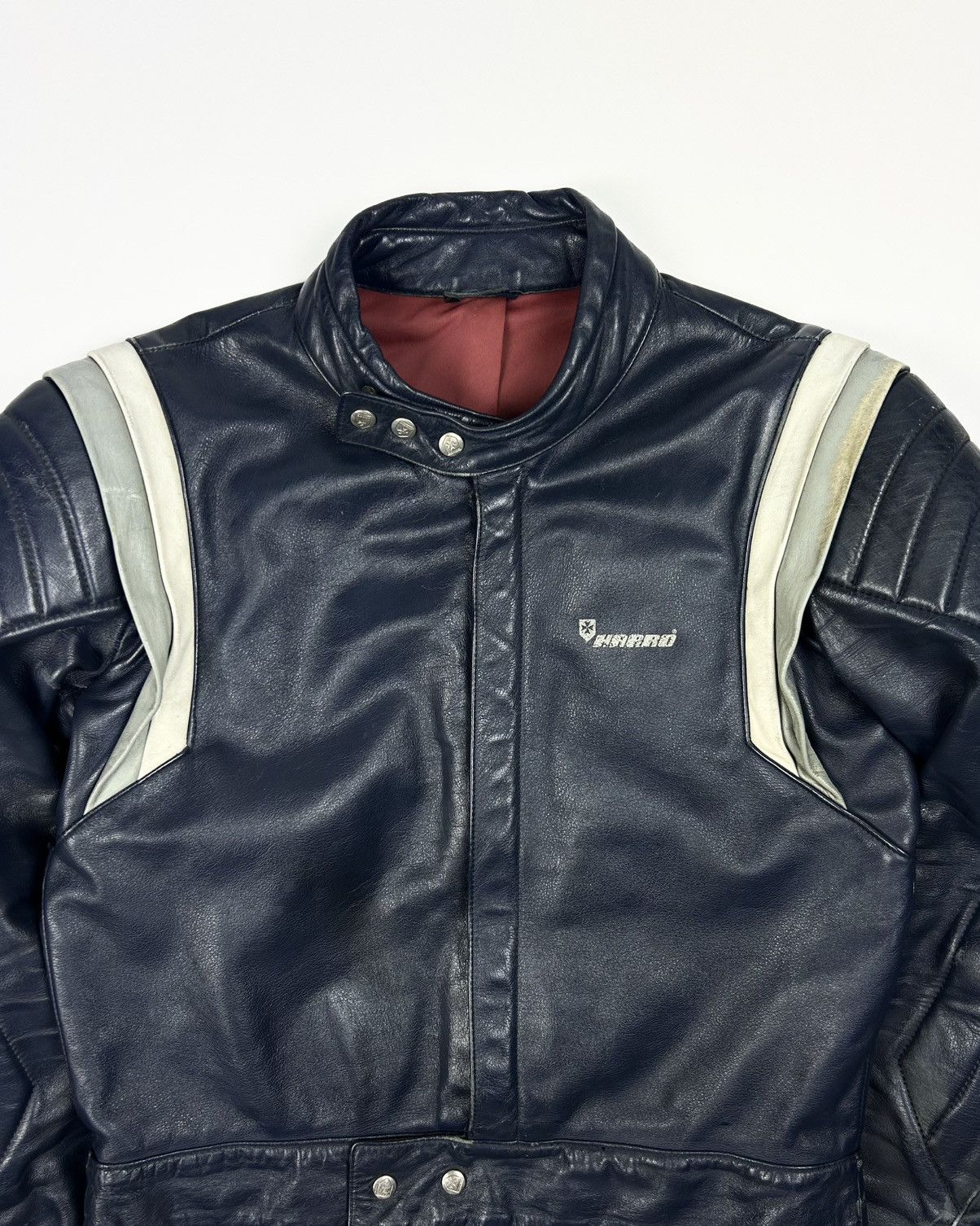 Vintage Rare Vintage 80s Harro Racing Leather Jacket Avantgarde Size US L / EU 52-54 / 3 - 6 Thumbnail