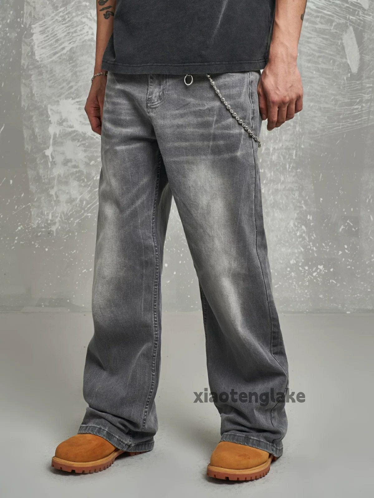 Jean × Vintage washed faded cleanfit yuppie loose baggy jeans Size US 32 / EU 48 - 1 Thumbnail