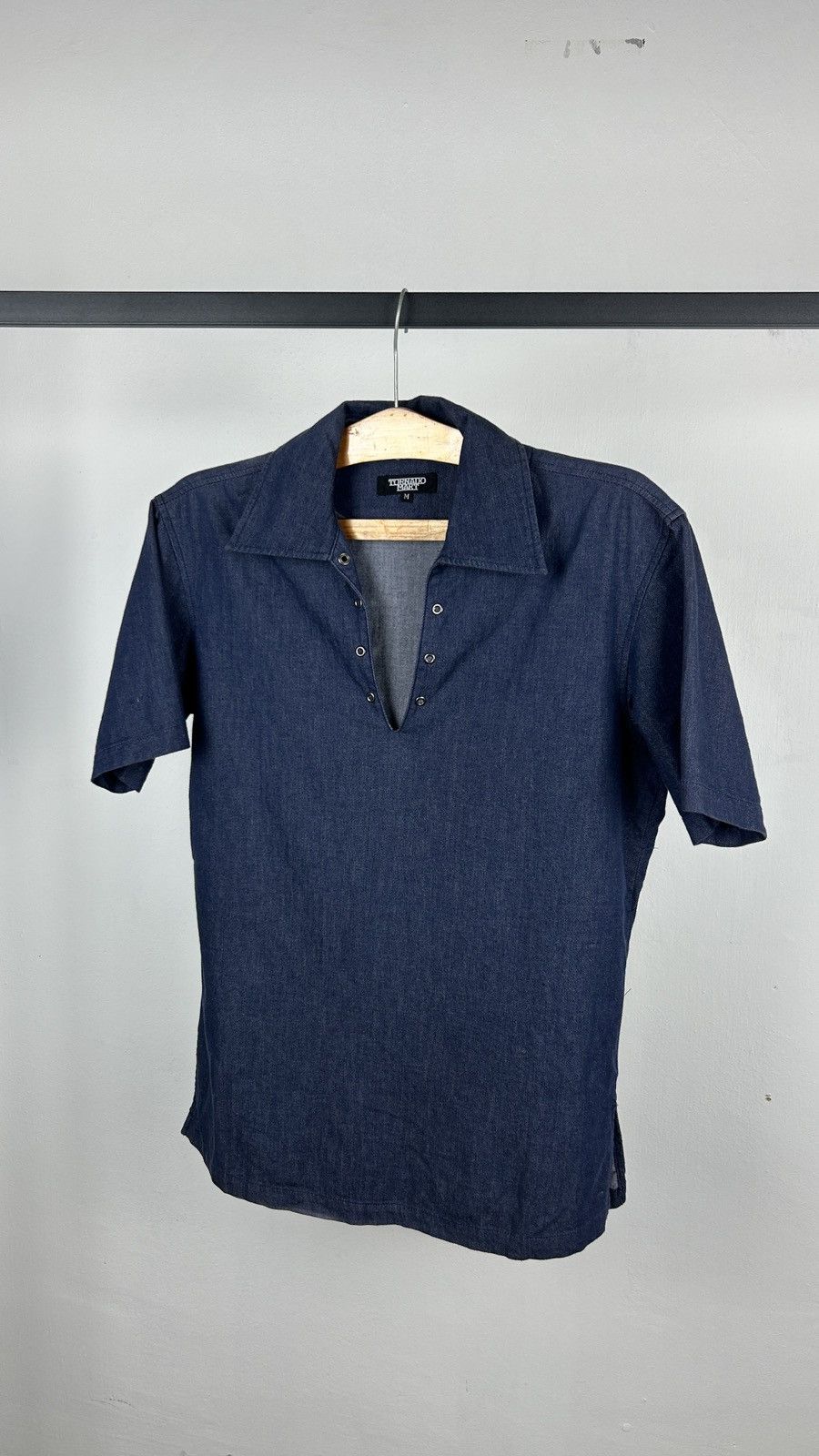 Japanese Brand × Tornado Mart Tornado Mart - Laceless Shirt Denim Size US M / EU 48-50 / 2 - 1 Thumbnail