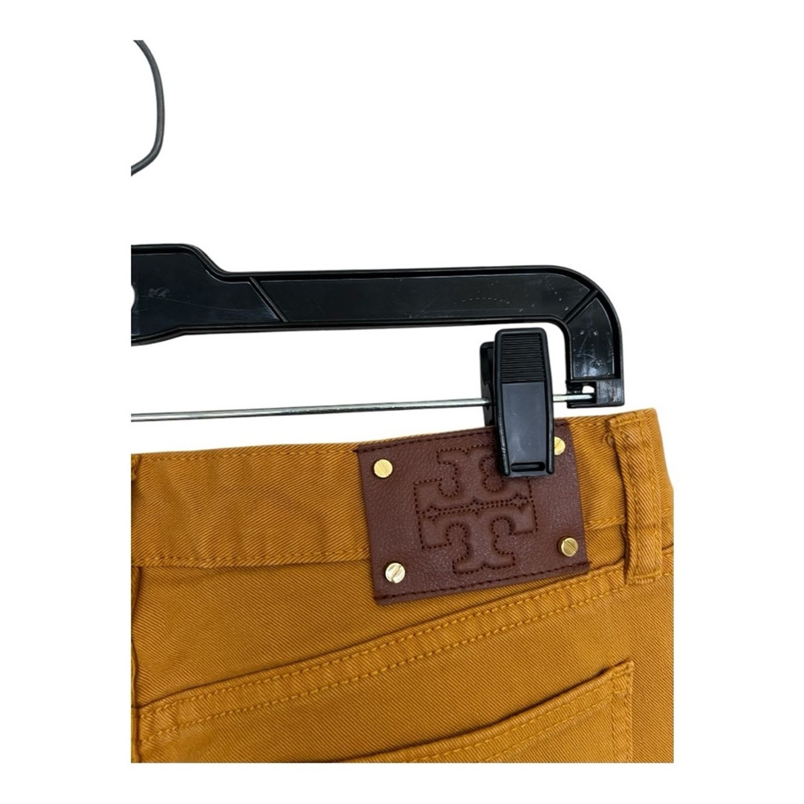 Tory Burch Tory Burch Women's Super Skinny Jeans in Orange Size 29 Size 29" - 4 Thumbnail