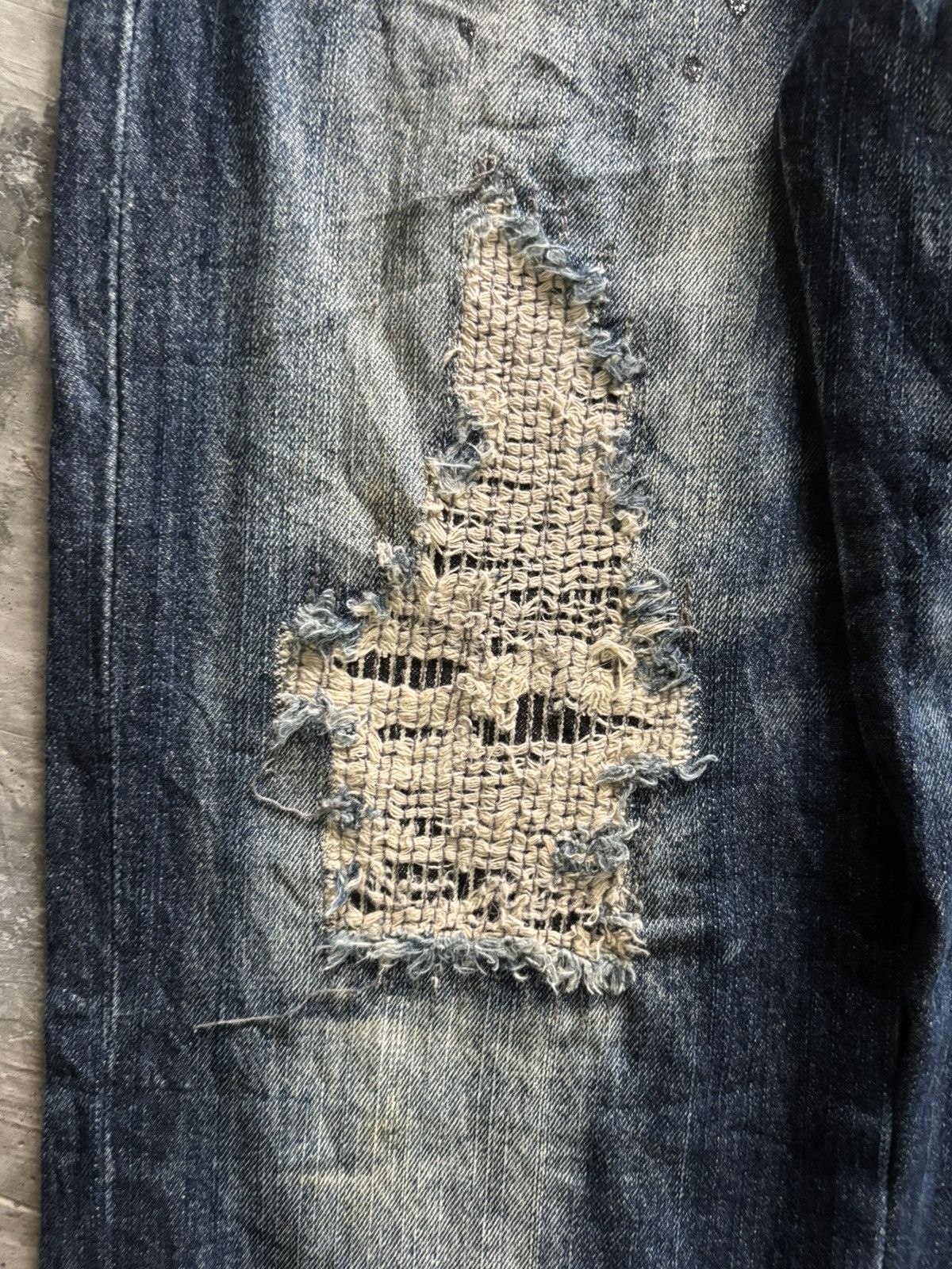Hysteric Glamour DISTRESSED BACK&FORTH JAPANESE DENIM STUDDED GRUNGE SPLATTER Size US 33 - 10 Thumbnail
