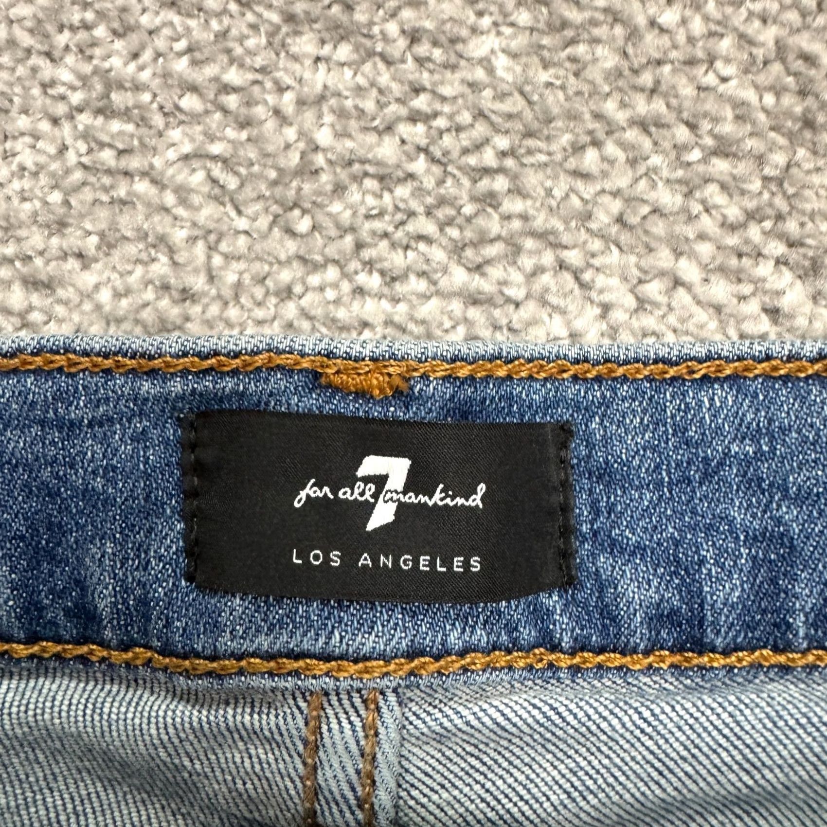 7 For All Mankind 7 For All Mankind Jeans High Waist Skinny Distressed Denim Blue 26 Womens Regular Inseam 27 Holiday City Streetwear 7 For All Mankind Womens Jeans Size 26" / US 2 / IT 38 - 6 Thumbnail