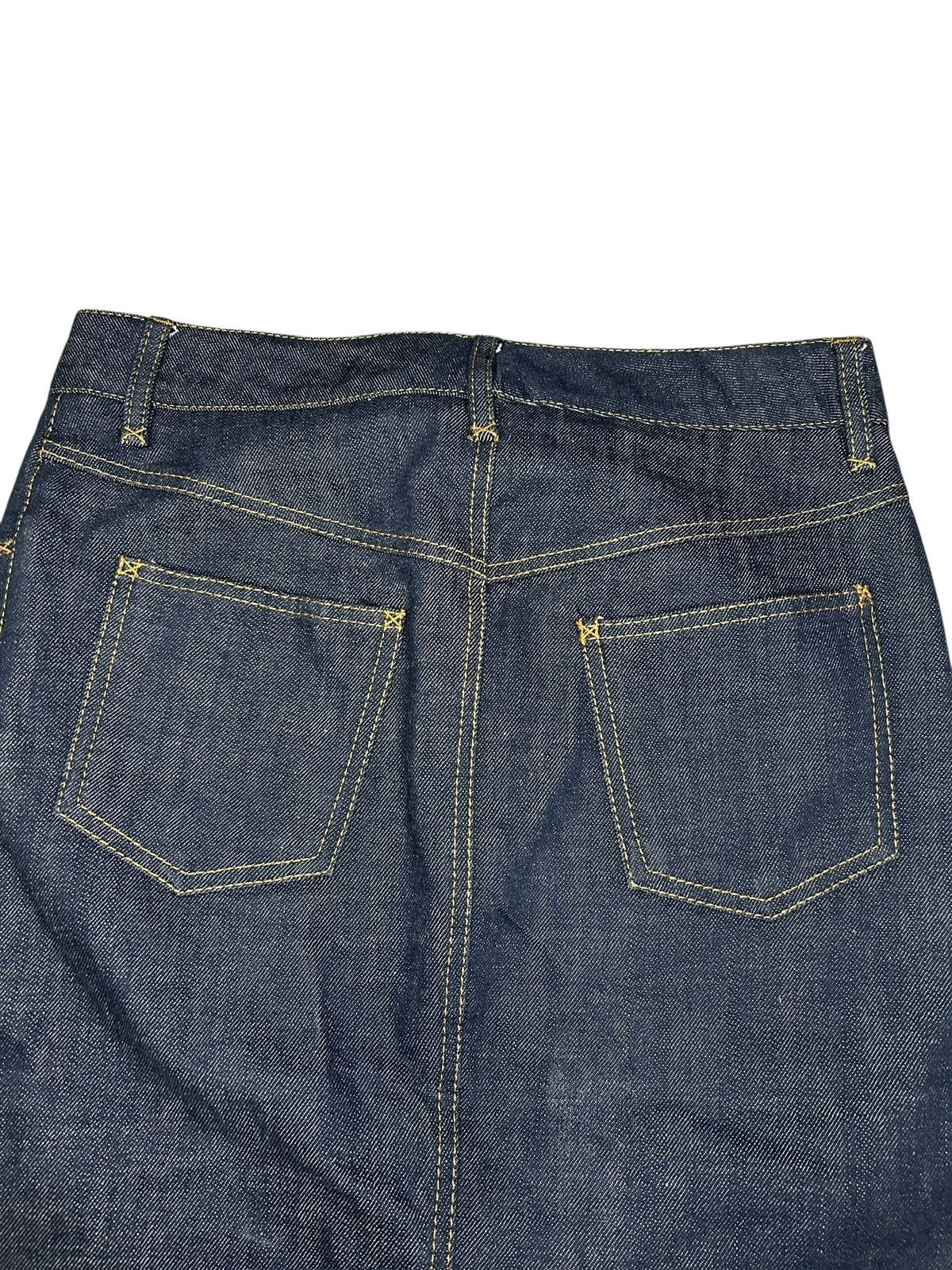 Dolce & Gabbana 00s Raw Denim Skirt Size 26" / US 2 / IT 38 - 8 Thumbnail