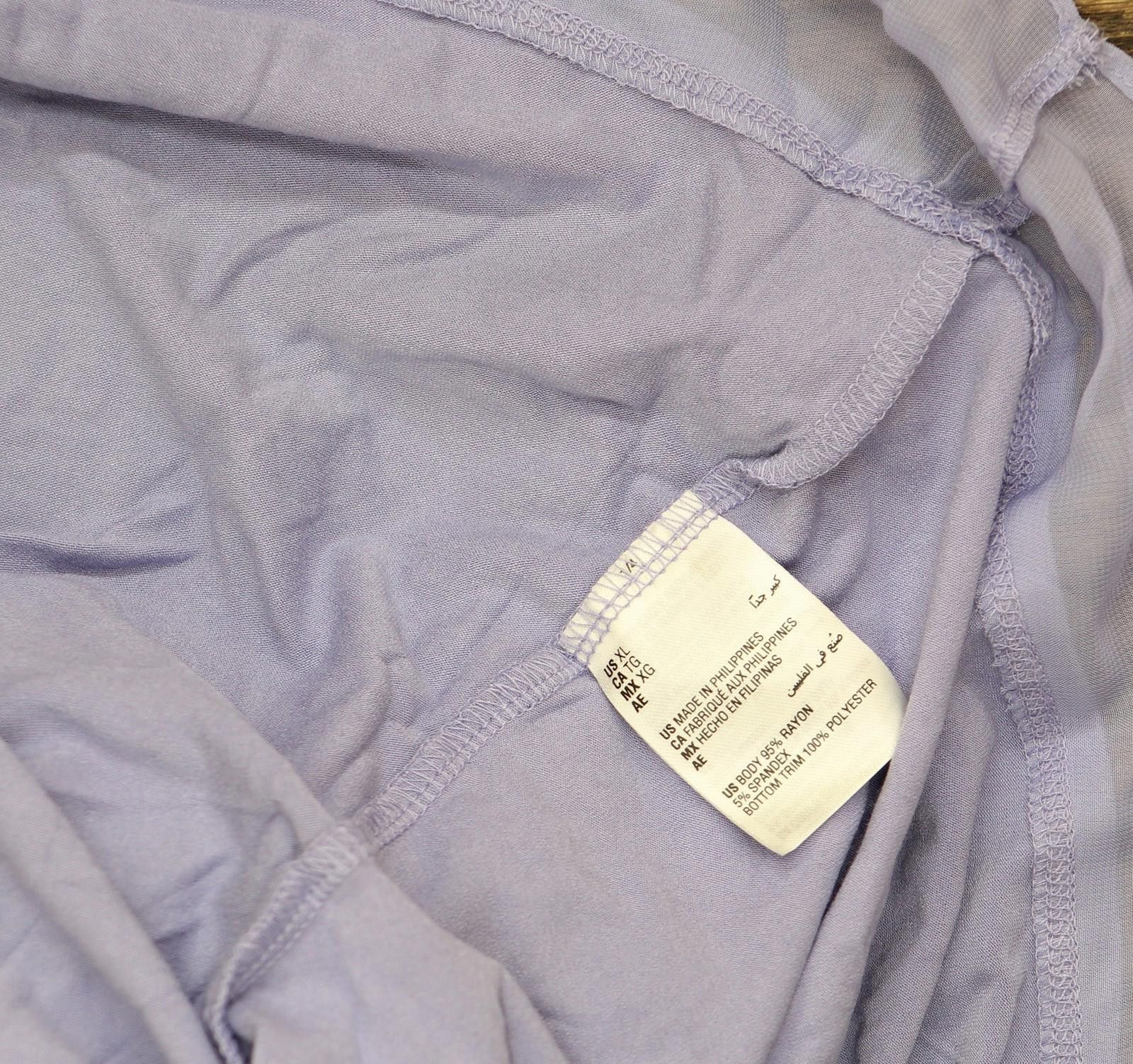 Other New Jm Collection Chiffon Trim V-neck Shirt Top Purple Xl Size XL / US 12-14 / IT 48-50 - 4 Thumbnail