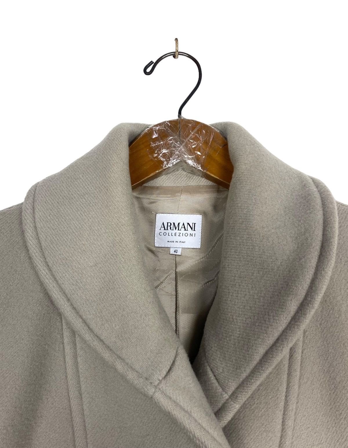 Armani Collezioni Armani Collezioni Cashmere and virgin wool swing coat Italy Size S / US 4 / IT 40 - 6 Thumbnail