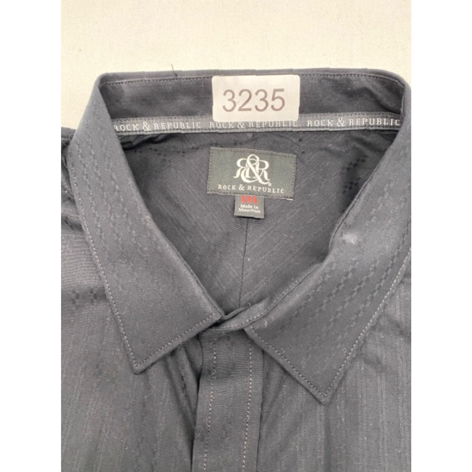 Vintage Rock & Republic Black Shirt Long Sleeve Button-Up 2XL Mens 100% Cotton Size US XXL / EU 58 / 5 - 2 Thumbnail